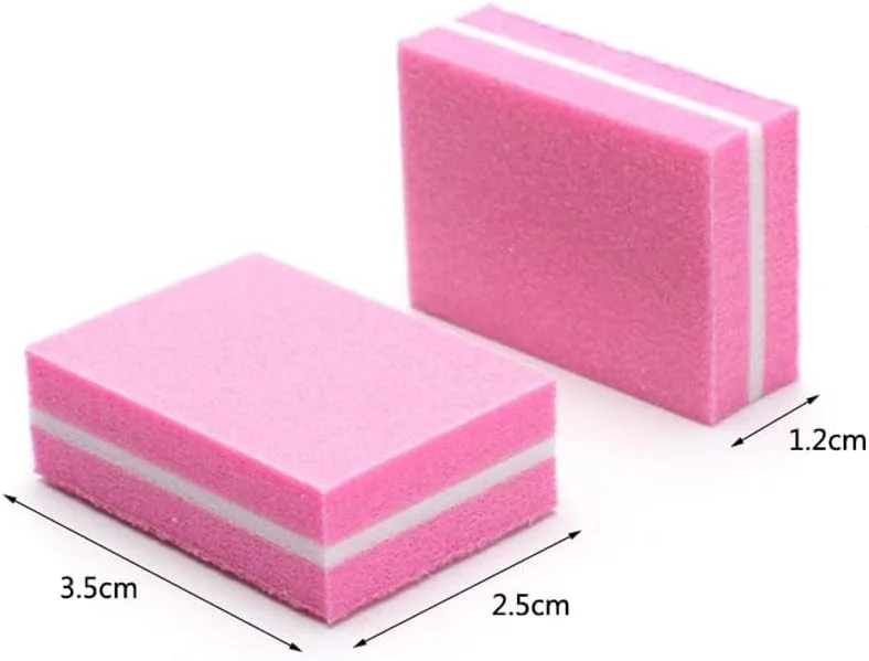 بلاک بافر ناخن کوچک 50 عددی Brunson، اسفنجی صورتی دو طرفه با درجه زبری 100/180، براق کننده و پولیش ناخن، سوهان کشی، لوازم جانبی مانیکور بلاک بافر ناخن کوچک 50 عددی Brunson، اسفنجی صورتی دو طرفه با درجه زبری 100/180، براق کننده و پولیش ناخن، سوهان کشی، لوازم جانبی مانیکور