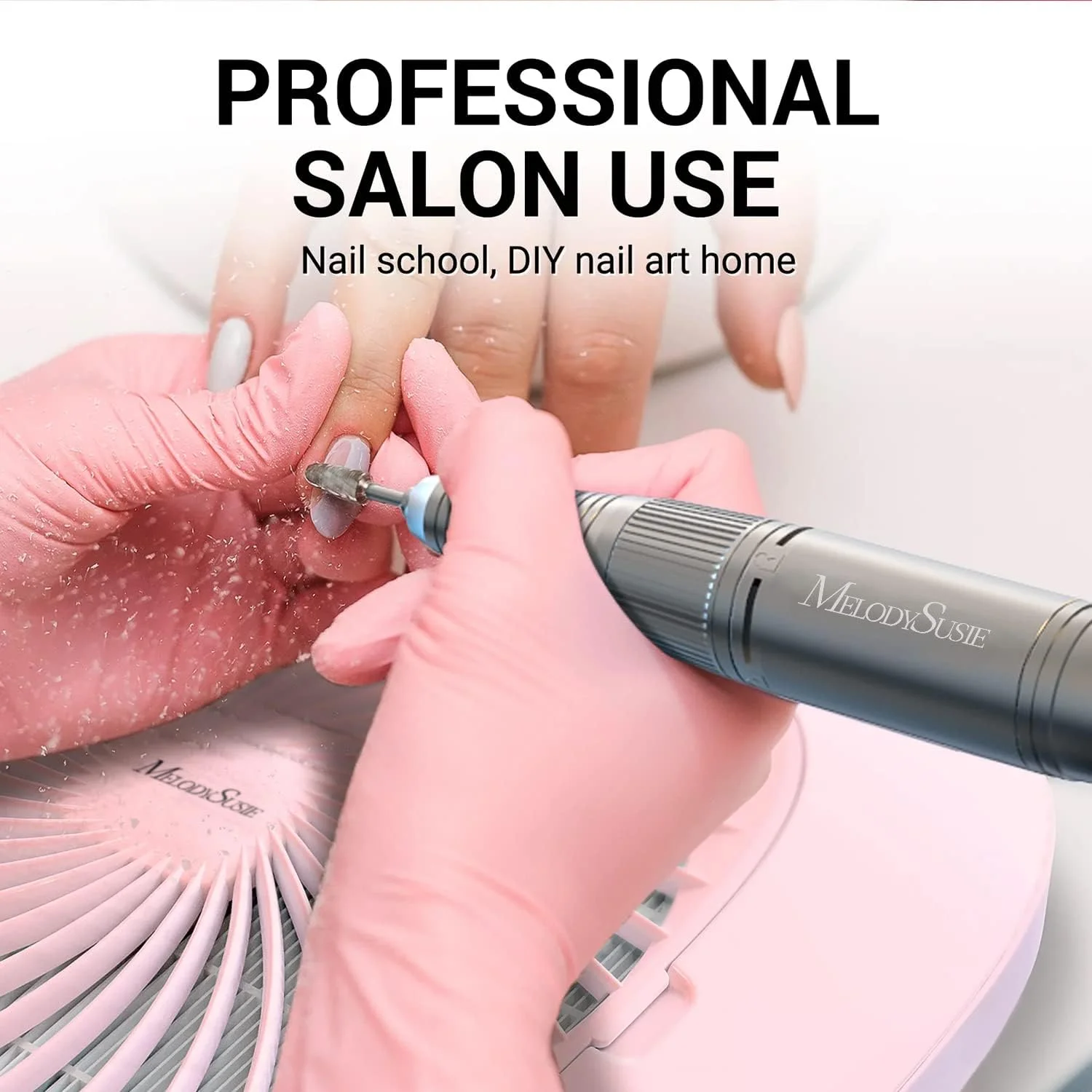 دستگاه جمع کننده گرد و غبار ناخن MelodySusie با فیلتر قابل استفاده مجدد، فن قدرتمند مکنده گرد و غبار ناخن، دستگاه مکش الکتریکی گرد و غبار برای پولیش ناخن ژلی آکریلیک، کم صدا، مناسب سالن ناخن، صورتی دستگاه جمع کننده گرد و غبار ناخن MelodySusie با فیلتر قابل استفاده مجدد، فن قدرتمند مکنده گرد و غبار ناخن، دستگاه مکش الکتریکی گرد و غبار برای پولیش ناخن ژلی آکریلیک، کم صدا، مناسب سالن ناخن، صورتی