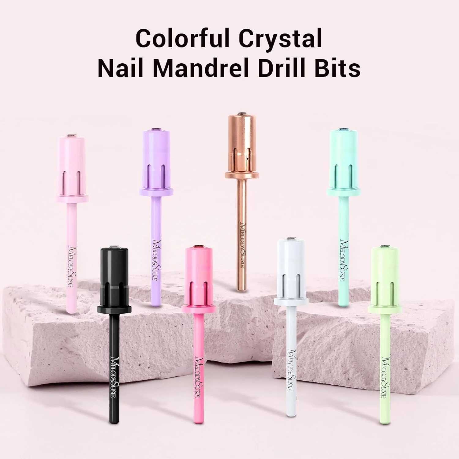 سوهان ماندرل کریستالی MelodySusie برای ناخن، سایز 3/32 اینچ، مناسب برای نوارهای سنباده، مناسب برای کاشت ناخن اکریلیک، مانیکور و پدیکور ژلی، رزگلد سوهان ماندرل کریستالی MelodySusie برای ناخن، سایز 3/32 اینچ، مناسب برای نوارهای سنباده، مناسب برای کاشت ناخن اکریلیک، مانیکور و پدیکور ژلی، رزگلد