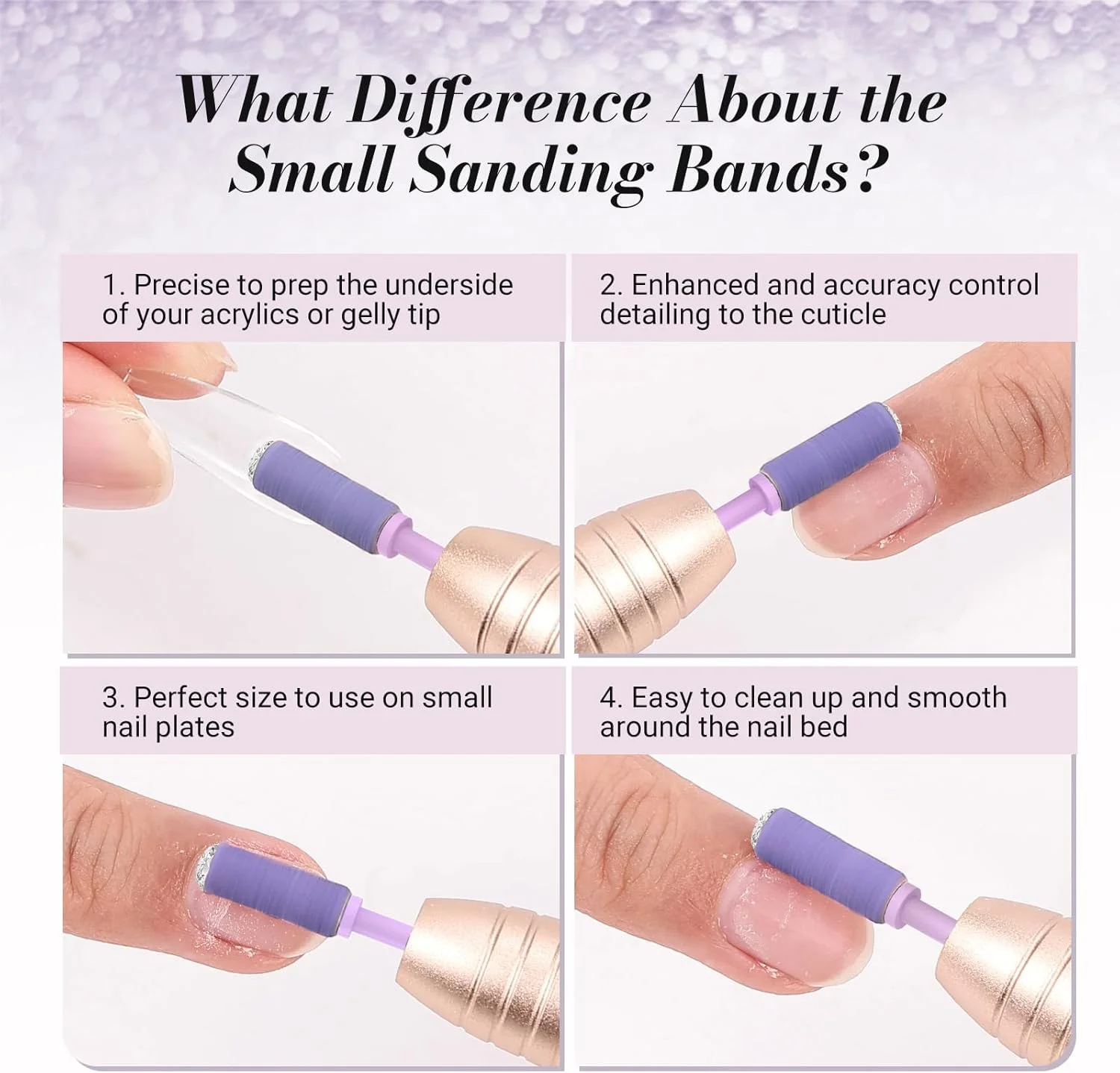 مجموعه ۵۰ عددی سری سوهان ناخن MelodySusie با میله ۳.۱ میلیمتری و نوار سنبادهای، سوهان ناخن بسیار ظریف ۲۴۰ برای مانیکور و پدیکور ناخنهای اکریلیک و ژلی، بنفش مجموعه ۵۰ عددی سری سوهان ناخن MelodySusie با میله ۳.۱ میلیمتری و نوار سنبادهای، سوهان ناخن بسیار ظریف ۲۴۰ برای مانیکور و پدیکور ناخنهای اکریلیک و ژلی، بنفش