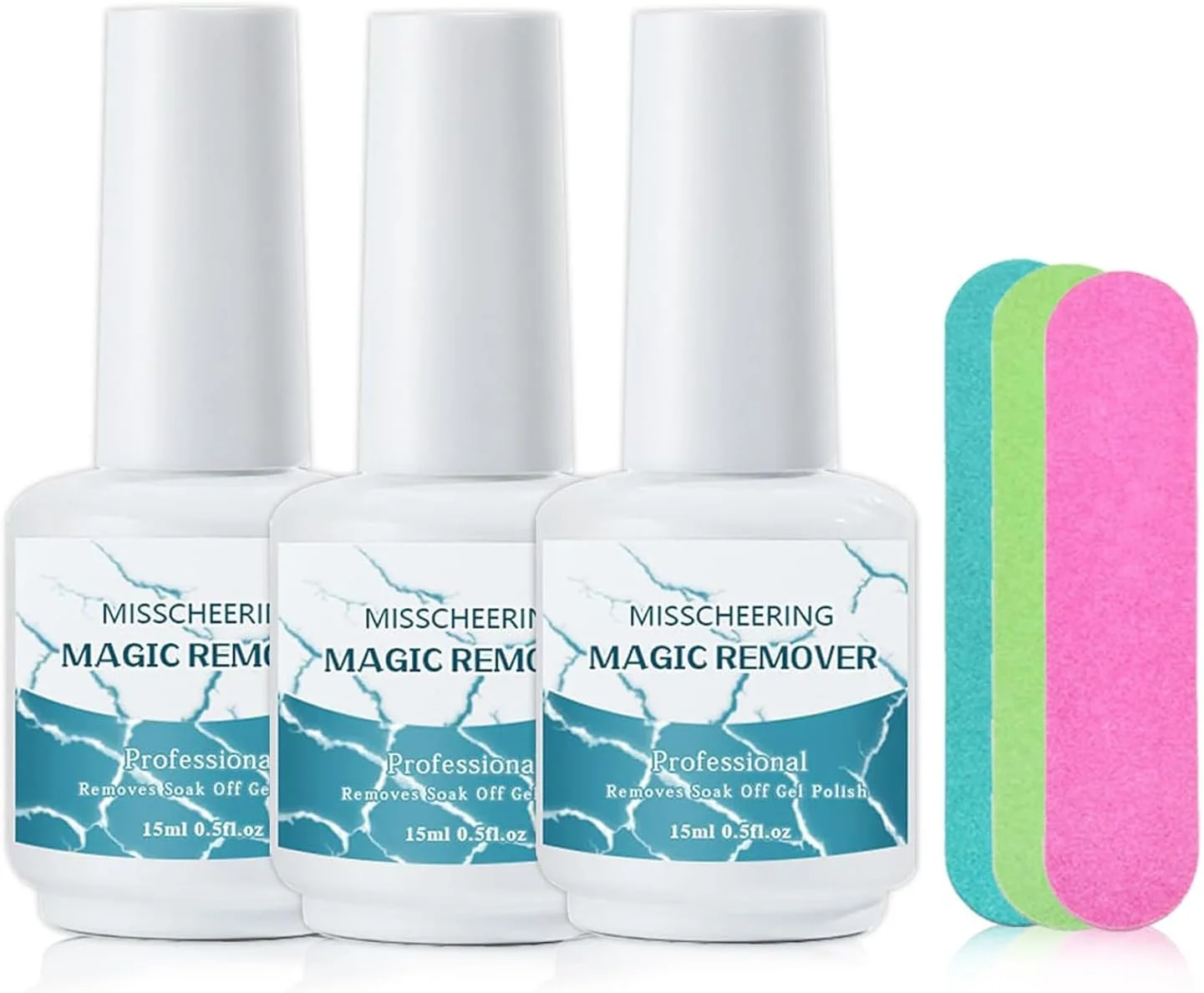 مجموعه پاک کننده لاک ژل ناخن KASTWAVE، 3 عدد پاک کننده سریع ژل به همراه سوهان بافر، پاک کننده ملایم لاک برای ناخن های ژلی و یو وی، 45 میلی لیتر مجموعه پاک کننده لاک ژل ناخن KASTWAVE، 3 عدد پاک کننده سریع ژل به همراه سوهان بافر، پاک کننده ملایم لاک برای ناخن های ژلی و یو وی، 45 میلی لیتر