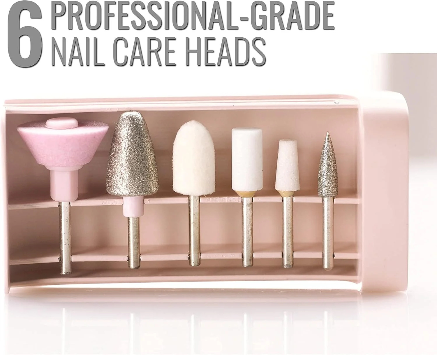 ست ناخن سالنی KASTWAVE با چراغ LED، سوهان برقی ناخن و ابزار کامل مانیکور و پدیکور، کنترل دقیق، قابل شارژ و بی سیم، ایمن، حالت های مختلف