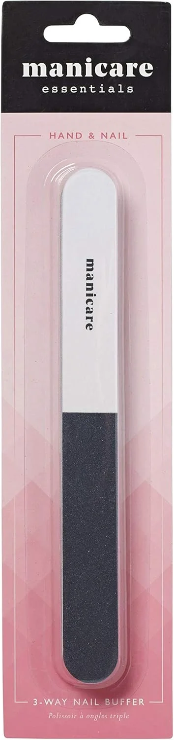 بافر ناخن سه طرفه Manicare برای فرم دادن، از بین بردن ناهمواری ها و پولیش ناخن، ابزار مانیکور 3 مرحله ای آسان برای استفاده، بافر بادوام و نرم بافر ناخن سه طرفه Manicare برای فرم دادن، از بین بردن ناهمواری ها و پولیش ناخن، ابزار مانیکور 3 مرحله ای آسان برای استفاده، بافر بادوام و نرم