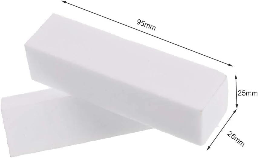 بلاک بافر ناخن سفید McMola، بسته 10 عددی، بلاک سمباده بافر سفید، ابزار حرفه ای بافر ناخن سالنی، ابزار مانیکور و پدیکور انگشت برای استفاده در خانه و سالن (95*25*25MM، سفید) بلاک بافر ناخن سفید McMola، بسته 10 عددی، بلاک سمباده بافر سفید، ابزار حرفه ای بافر ناخن سالنی، ابزار مانیکور و پدیکور انگشت برای استفاده در خانه و سالن (95*25*25MM، سفید)