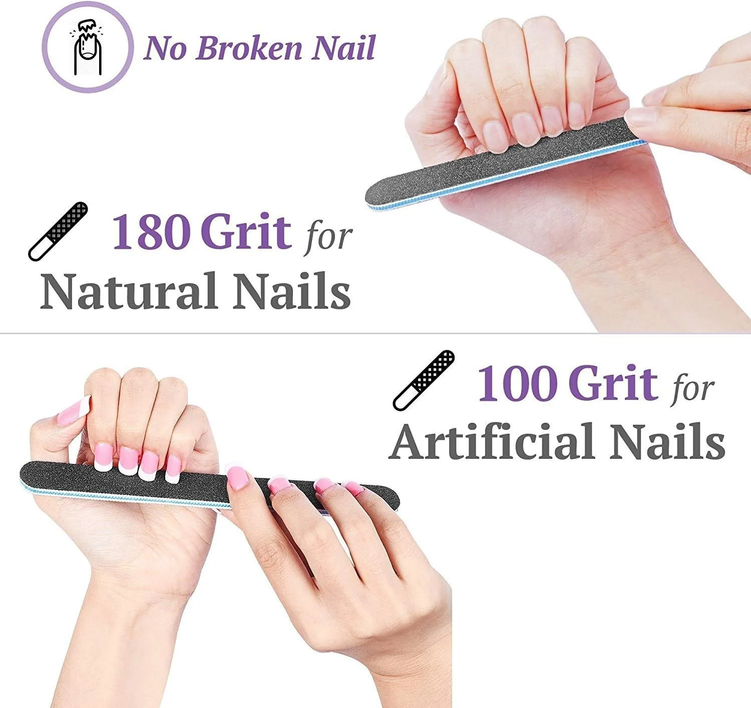 سوهان ناخن و بافر، کیت ابزار مانیکور حرفه ای مستطیلی، ابزار بلوک بافر مراقبت از هنر، درجه زبری 100/180، بسته 12 عددی سوهان ناخن و بافر، کیت ابزار مانیکور حرفه ای مستطیلی، ابزار بلوک بافر مراقبت از هنر، درجه زبری 100/180، بسته 12 عددی