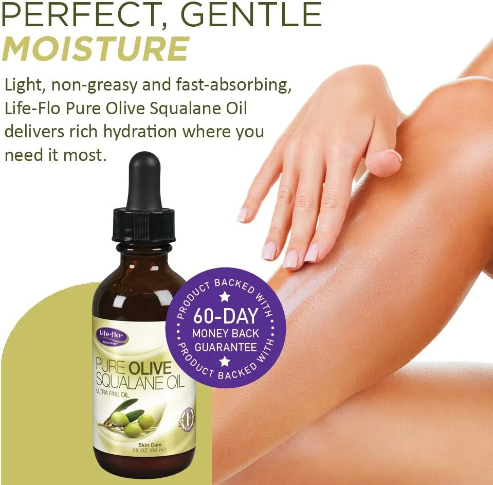 روغن اسکوالان زیتون خالص لایف فلو، 2 اونس روغن اسکوالان زیتون خالص لایف فلو، 2 اونس