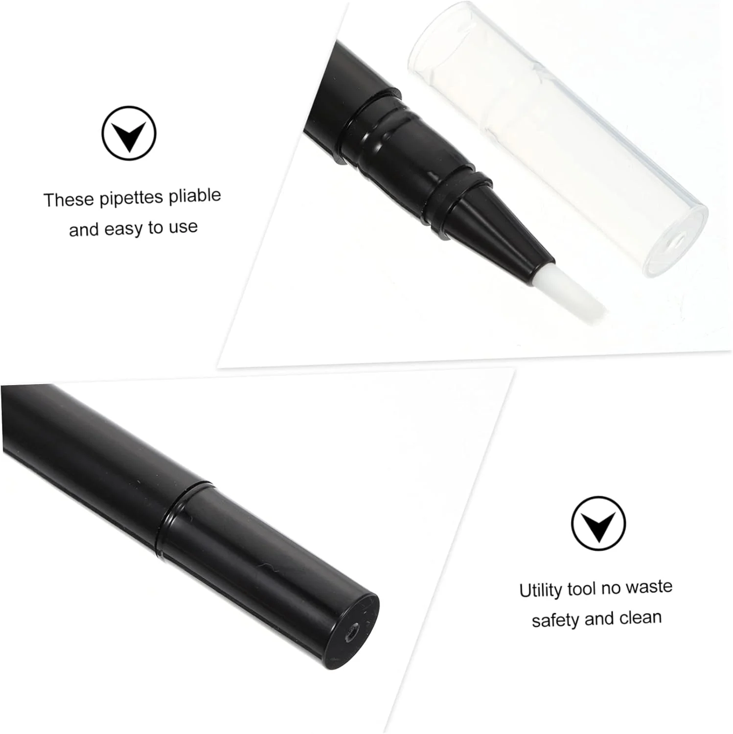 ۱۰ عدد قلم خالی تیوب روغن طراحی ناخن، ظرف مایعات آرایشی، قلم مو، تیوب روغن مغذی ناخن برای قلم آرایشی