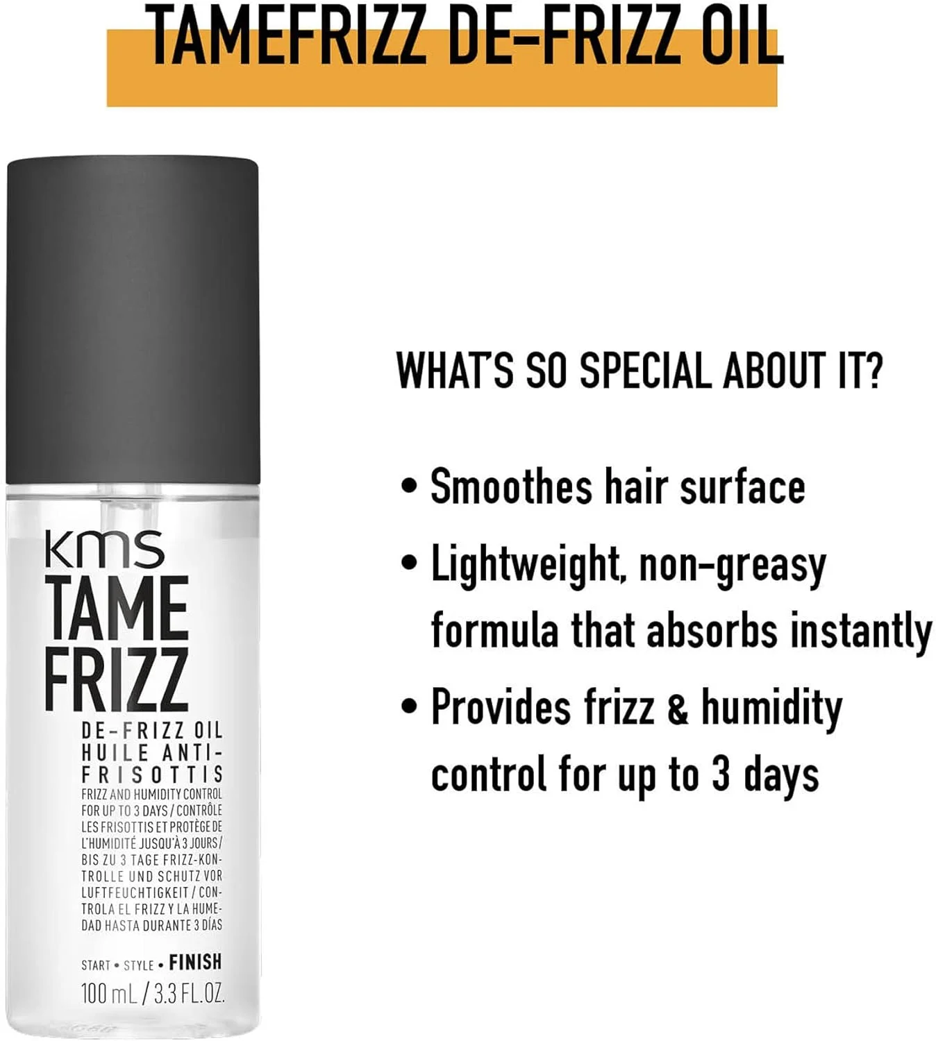 روغن ضد وز مو KMS Tame Frizz، حجم 100 میلی لیتر روغن ضد وز مو KMS Tame Frizz، حجم 100 میلی لیتر