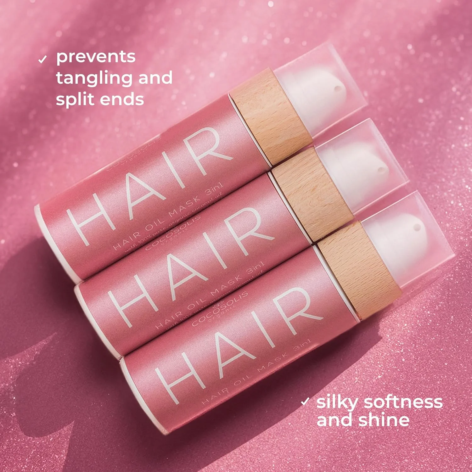 ماسک روغن مو کوکوسولیس 3 در 1 | ترمیم موهای آسیب دیده | موهای ابریشمی، نرم و درخشان | تحریک رشد سریع مو | جلوگیری از شکستگی، موخوره و گره خوردگی | محافظت از آسیب های ناشی از نور خورشید