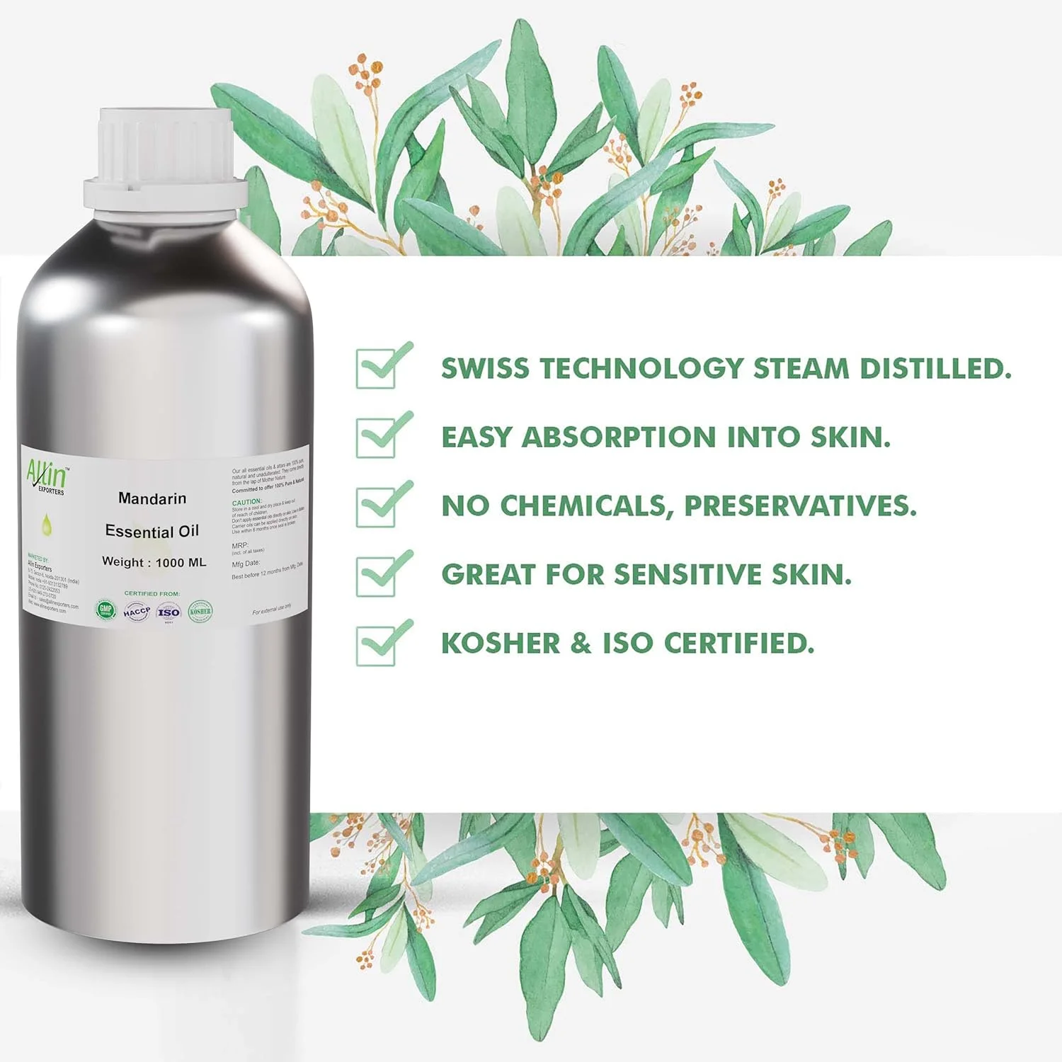 روغن جوجوبا آلین اکسپورترز 100% طبیعی و خالص، روغن پایه حامل پرس سرد برای رشد مو، ماساژ پوست خشک، صورت، لب ها، کوتیکول ها، چین و چروک و ترک های پوستی (1000 میلی لیتر) روغن جوجوبا آلین اکسپورترز 100% طبیعی و خالص، روغن پایه حامل پرس سرد برای رشد مو، ماساژ پوست خشک، صورت، لب ها، کوتیکول ها، چین و چروک و ترک های پوستی (1000 میلی لیتر)