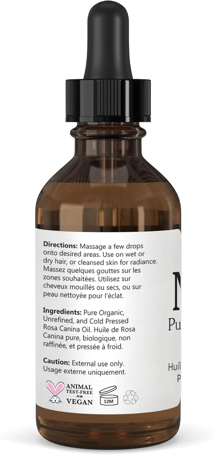 روغن دانه گل رز ارگانیک MOJO ایزابلا | روغن 100% خالص پرس سرد و بدون هگزان برای مو، صورت، ناخن و کوتیکول | روغن حامل در ظرف شیشه ای (60 میلی لیتر بزرگ) روغن دانه گل رز ارگانیک MOJO ایزابلا | روغن 100% خالص پرس سرد و بدون هگزان برای مو، صورت، ناخن و کوتیکول | روغن حامل در ظرف شیشه ای (60 میلی لیتر بزرگ)