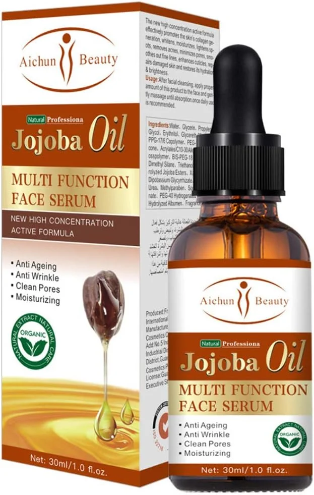 سرم صورت چند منظوره روغن آرگان، کرچک، جوجوبا و درخت چای آیچون بیوتی، ترمیم کننده طبیعی، مرطوب کننده و ضد لک 30 میلی لیتر (روغن جوجوبا)