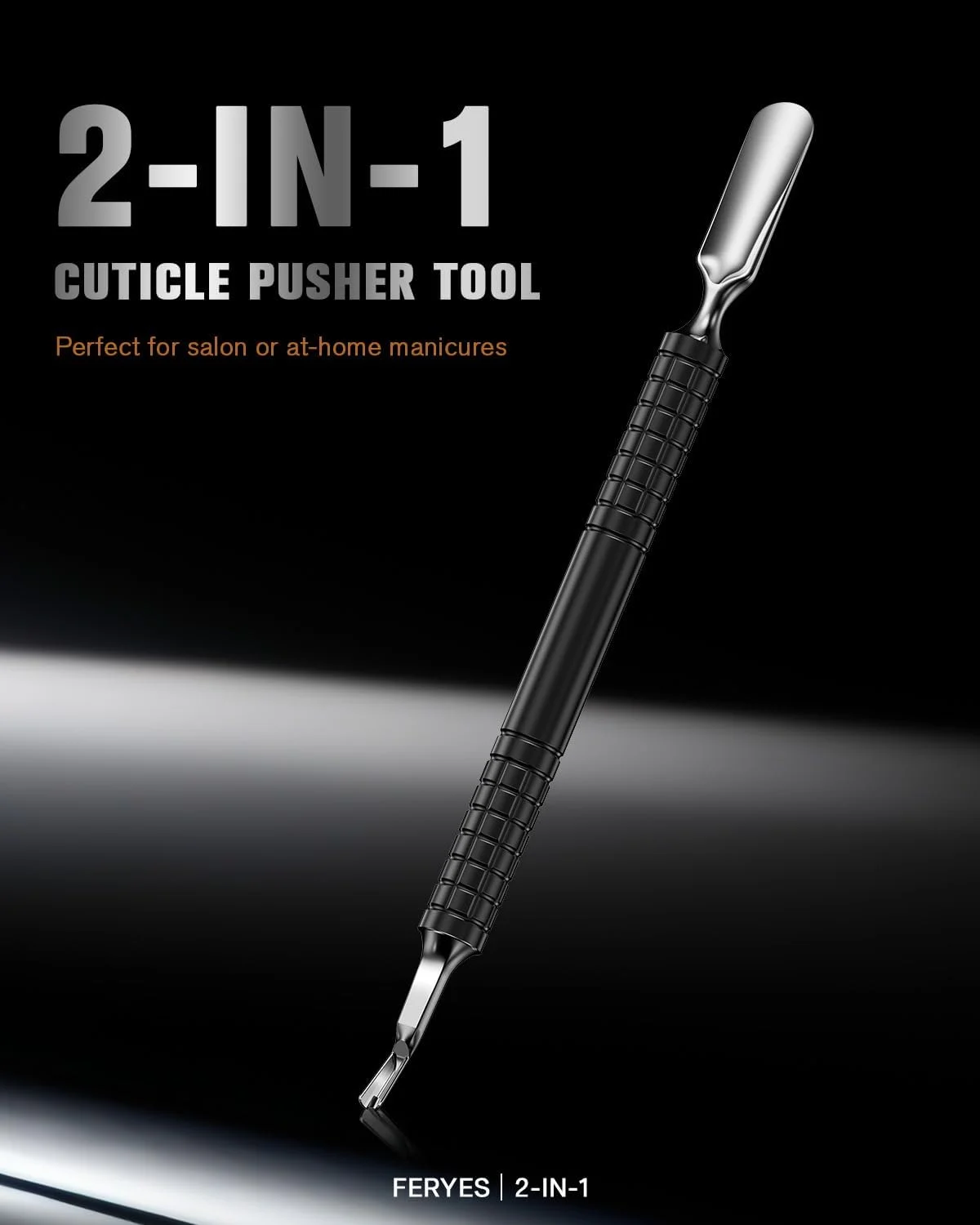 ابزار عقبراننده کوتیکول FERYES با چنگال، ابزار 2 در 1 حذف کننده کوتیکول، ابزار مراقبت از ناخن و اصلاح کوتیکول استیل ضد زنگ ارتقا یافته برای مانیکور - مشکی (5.8 اینچ) ابزار عقبراننده کوتیکول FERYES با چنگال، ابزار 2 در 1 حذف کننده کوتیکول، ابزار مراقبت از ناخن و اصلاح کوتیکول استیل ضد زنگ ارتقا یافته برای مانیکور - مشکی (5.8 اینچ)