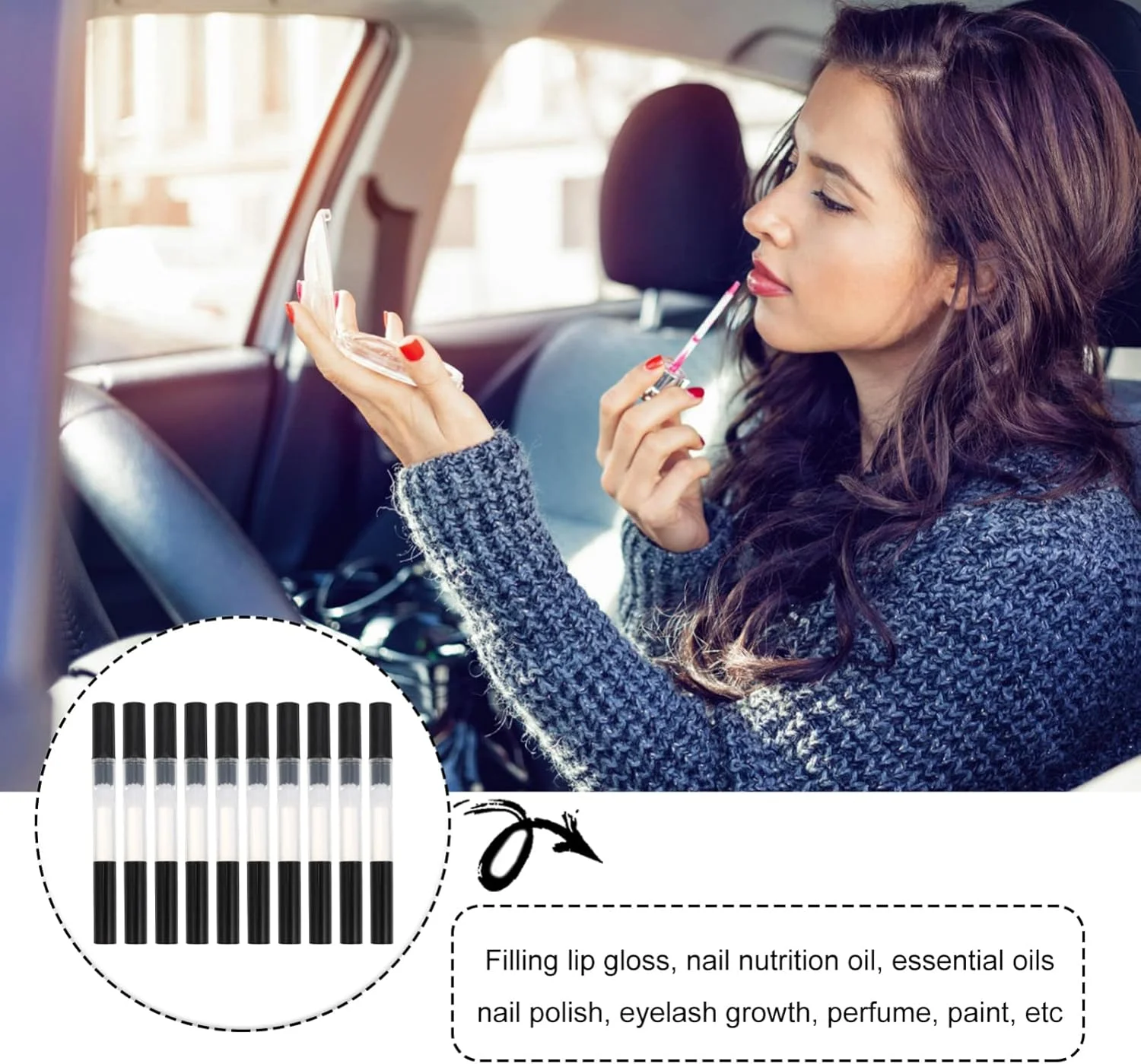 لوروز 10 عدد قلم پیچشی شفاف خالی، قلم روغن ناخن، ظرف براق کننده لب آرایشی، اپلیکاتور، لوله مایع رشد مژه برای لوازم زیبایی 3 میلی لیتر رنگ 2 لوروز 10 عدد قلم پیچشی شفاف خالی، قلم روغن ناخن، ظرف براق کننده لب آرایشی، اپلیکاتور، لوله مایع رشد مژه برای لوازم زیبایی 3 میلی لیتر رنگ 2