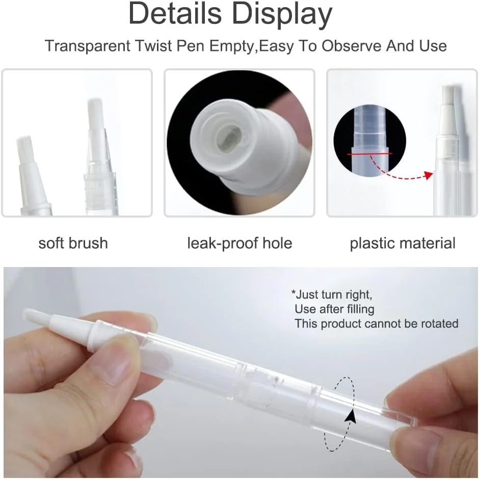 بسته 12 عددی قلم های پیچشی شفاف 3 میلی لیتری خالی با برس، بطری های روغن کوتیکول خالی، قلم روغن کوتیکول خالی برای براق کننده لب، لاک ناخن، مایع رشد مژه بسته 12 عددی قلم های پیچشی شفاف 3 میلی لیتری خالی با برس، بطری های روغن کوتیکول خالی، قلم روغن کوتیکول خالی برای براق کننده لب، لاک ناخن، مایع رشد مژه