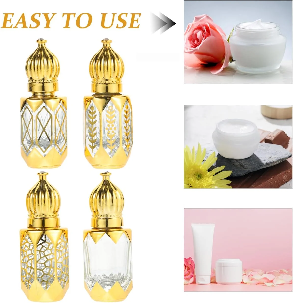 Healeved ست 4 عددی بطری غلطکی برای روغن های ضروری، بطری های کوچک روغن کوتیکول، بطری های غلطکی روغن، بطری های خالی عطر، بطری های روغن ضروری، روغن حامل برای مخلوط کردن روغن های ضروری Healeved ست 4 عددی بطری غلطکی برای روغن های ضروری، بطری های کوچک روغن کوتیکول، بطری های غلطکی روغن، بطری های خالی عطر، بطری های روغن ضروری، روغن حامل برای مخلوط کردن روغن های ضروری