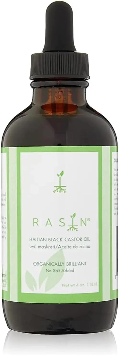 روغن کرچک سیاه هائیتی RASIN - روغن خالص Lwil Maskriti، Aceite de Ricino - طبیعی، نرم کننده استخراج شده با حرارت برای رشد مو و سلامت پوست - تقویت کننده ناخن ها، مبارزه با ریزش مو، کاهش دهنده ترک های پوستی