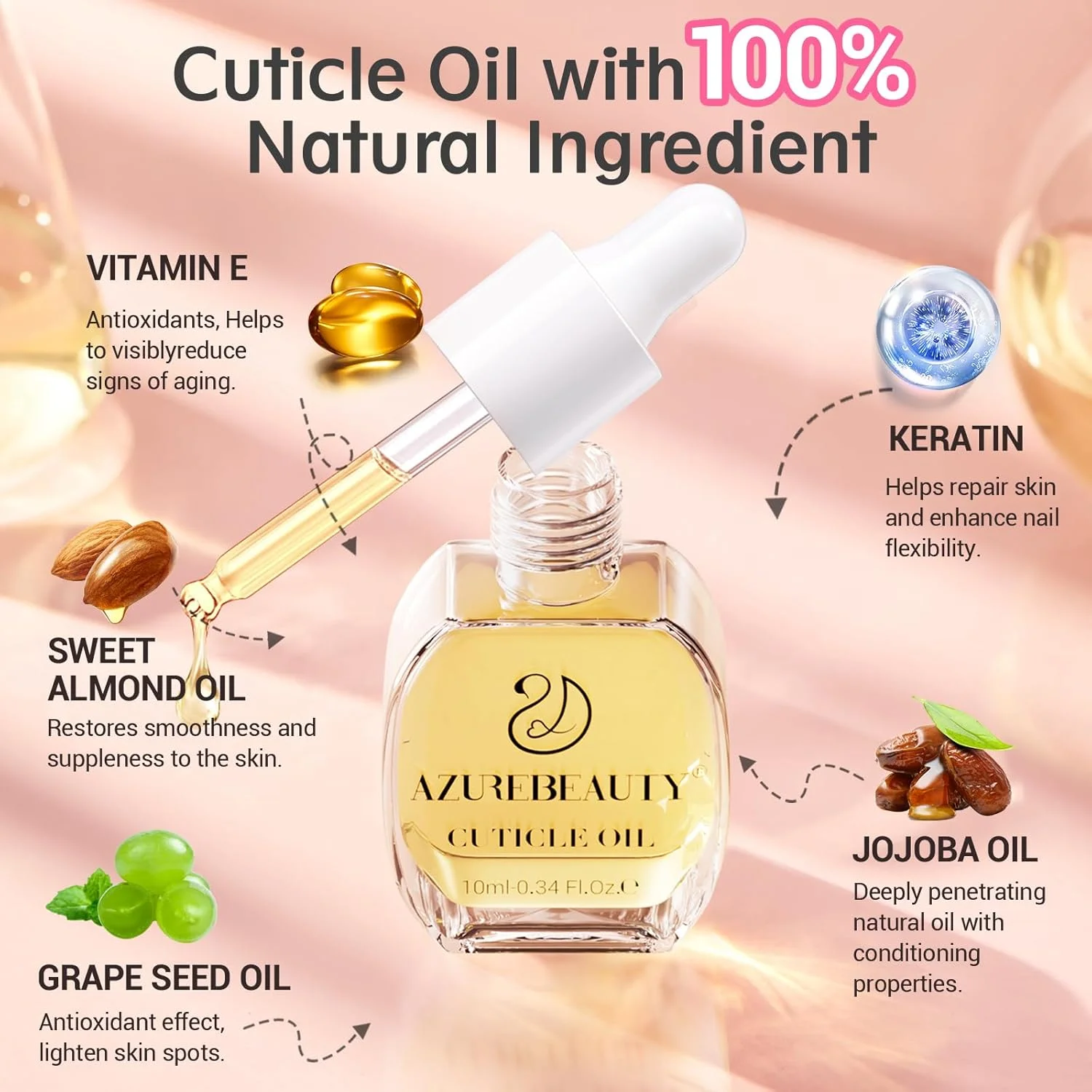 مجموعه ابزار حذف لاک ژل ناخن AZUREBEAUTY به همراه روغن کوتیکول 10 میلی لیتری، 10 عدد گیره ناخن، بطری 150 میلی لیتری محلول پاک کننده، توپک های پنبه ای پاک کننده ناخن، عقب زننده کوتیکول، برس لایه بردار، سوهان ناخن و بافر - ابزارهای جامع مجموعه ابزار حذف لاک ژل ناخن AZUREBEAUTY به همراه روغن کوتیکول 10 میلی لیتری، 10 عدد گیره ناخن، بطری 150 میلی لیتری محلول پاک کننده، توپک های پنبه ای پاک کننده ناخن، عقب زننده کوتیکول، برس لایه بردار، سوهان ناخن و بافر - ابزارهای جامع