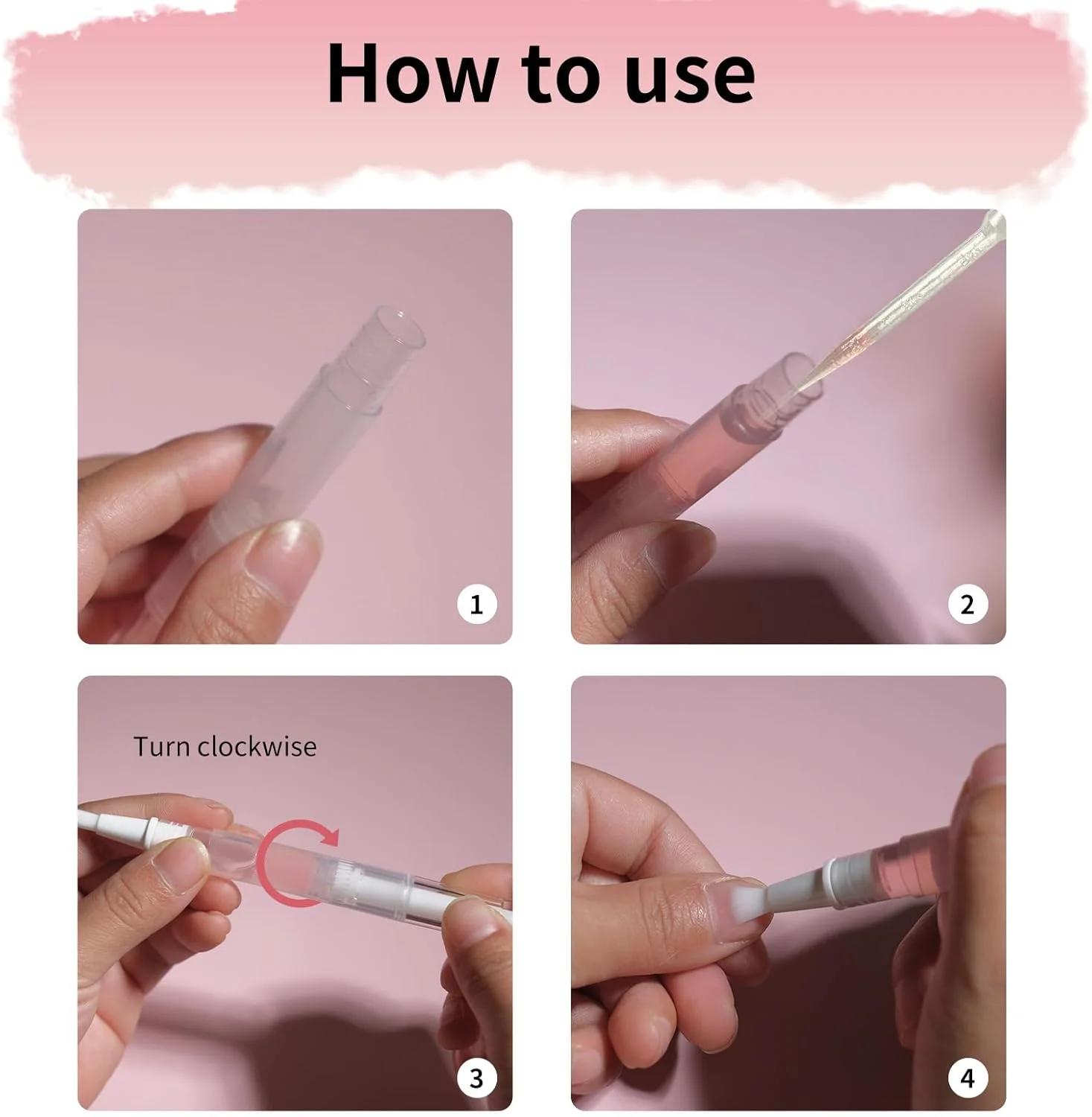 بسته 110 عددی قلم روغن کوتیکول خالی 3 میلی لیتری، قلم پیچشی شفاف خالی روغن ناخن با نوک برس، ظرف لوازم آرایشی برای روغن ناخن خانگی، براق کننده لب، مایع رشد مژه، سفید بسته 110 عددی قلم روغن کوتیکول خالی 3 میلی لیتری، قلم پیچشی شفاف خالی روغن ناخن با نوک برس، ظرف لوازم آرایشی برای روغن ناخن خانگی، براق کننده لب، مایع رشد مژه، سفید