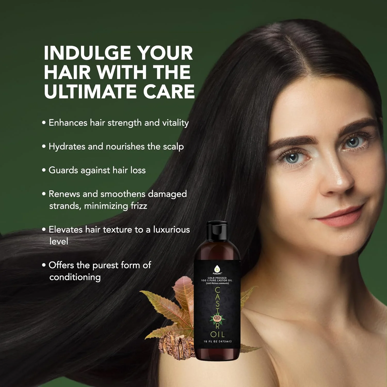 روغن کرچک پرس سرد Pursonic (473ml)، ۱۰۰٪ خالص، بدون هگزان - مرطوب کننده و ترمیم کننده، مناسب برای پوست خشک، رشد مو - برای پوست، مراقبت از مو، مژه ها روغن کرچک پرس سرد Pursonic (473ml)، ۱۰۰٪ خالص، بدون هگزان - مرطوب کننده و ترمیم کننده، مناسب برای پوست خشک، رشد مو - برای پوست، مراقبت از مو، مژه ها