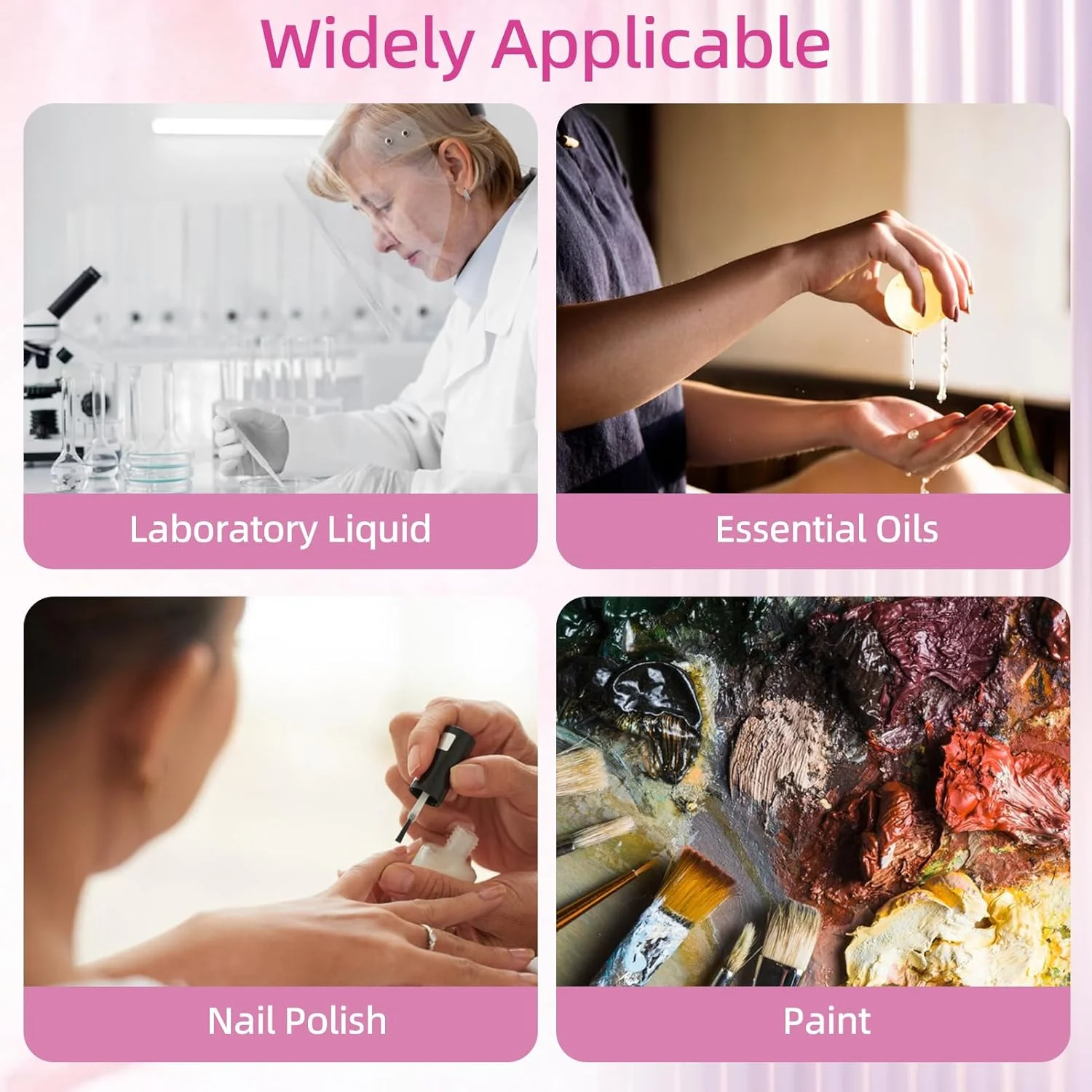 مجموعه ۸ عددی بطری لاک ناخن ۵ میلی لیتری NICENEEDED با برس، توپ و قیف، بطری های روغن کوتیکول قابل پر کردن مجدد، ساخته شده از شیشه شفاف، ظرف مسافرتی برای طراحی ناخن