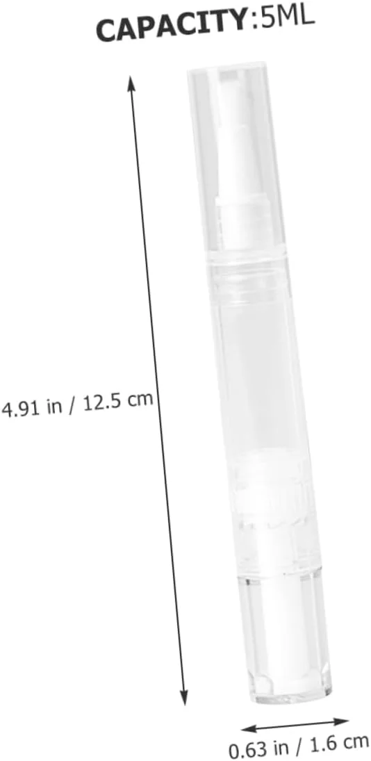 ۱۰ عدد قلم پیچشی شفاف قابل پر کردن مجدد برای براق کننده لب، روغن کوتیکول و سایر مایعات، لوله های اپلیکاتور خالی برای نگهداری لوازم آرایشی و استفاده از آرایش