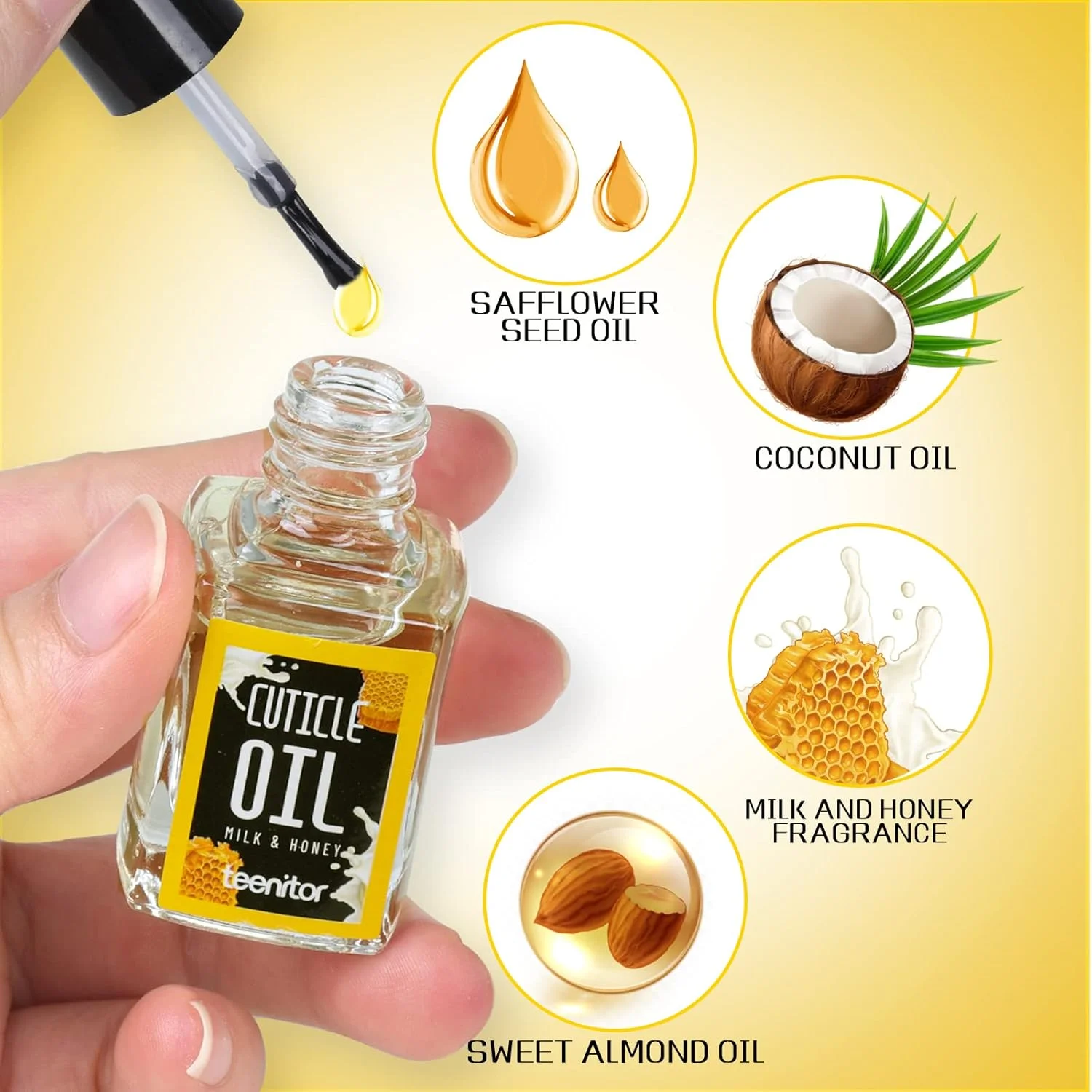 سوهان ناخن و بافر Teenitor، کیت مراقبت از ناخن با سوهان ناخن و بافر، سوهان ناخن حرفه ای، بافر پولیش، نیپر کوتیکول، روغن کوتیکول و پوشر کوتیکول، کیت ابزار مانیکور