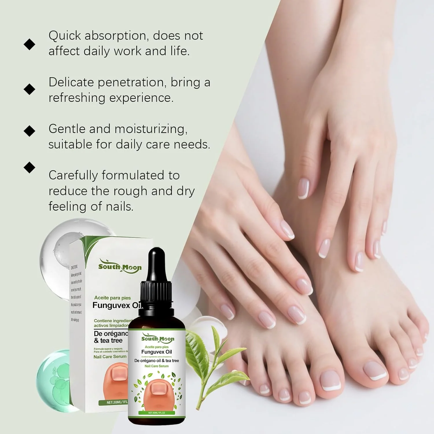 روغن ناخن درخت چای | سرم مراقبت از ناخن درخت چای برای رشد نرمتر، تقویتکننده و مرطوبکننده | سرم مراقبت از ناخن 30 میلیلیتر روغن ناخن درخت چای | سرم مراقبت از ناخن درخت چای برای رشد نرمتر، تقویتکننده و مرطوبکننده | سرم مراقبت از ناخن 30 میلیلیتر