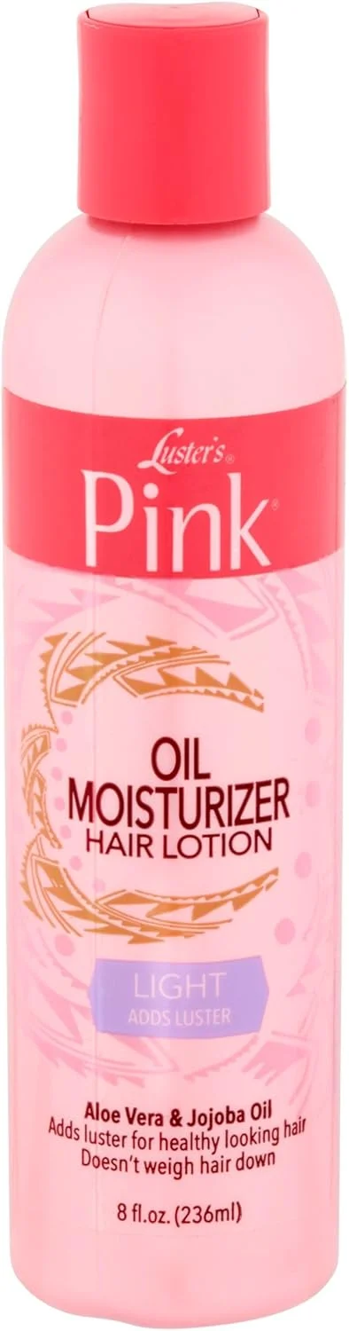 لوسیون مرطوب کننده مو روغن صورتی Luster's حاوی آلوئه ورا و جوجوبا