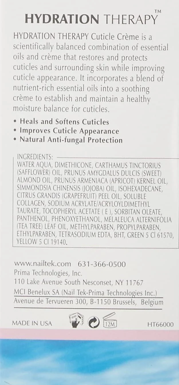 کرم کوتیکول ناخن Nail Tek Hydration Therapy، 20 گرم