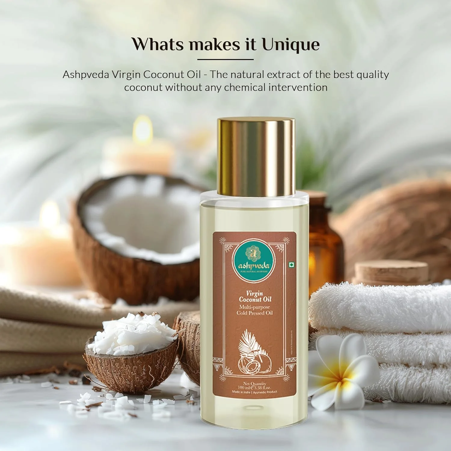 روغن نارگیل بکر برای موهای بلند، قوی و زیبا، روغن معطر غنی شده با گیاهان دارویی آیورودا برای آقایان و بانوان (100 میلی لیتر) روغن نارگیل بکر برای موهای بلند، قوی و زیبا، روغن معطر غنی شده با گیاهان دارویی آیورودا برای آقایان و بانوان (100 میلی لیتر)