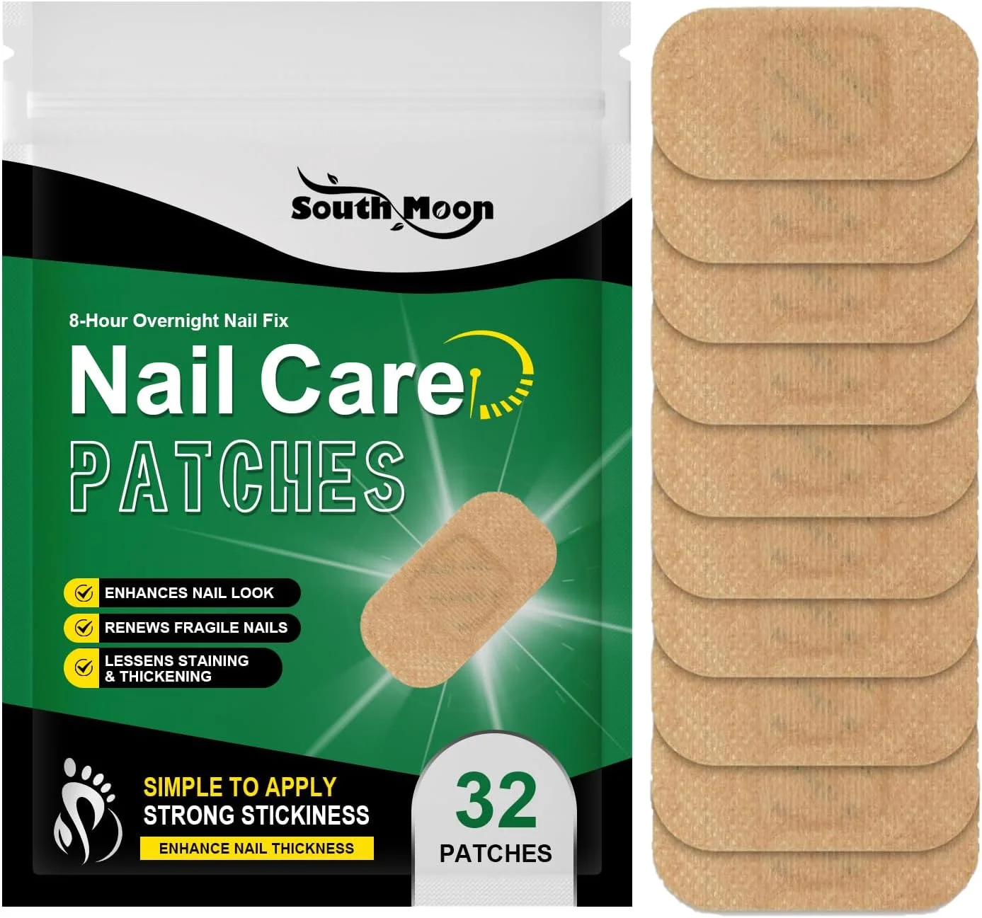 پد مراقبت از ناخن با روغن درخت چای - پدهای ترمیم ناخن برای مراقبت از ناخن انگشتان پا و دست | پد ملایم درمان ناخن برای استفاده روزانه | پدهای سبک روغن درخت چای برای ترمیم چند منظوره ناخن