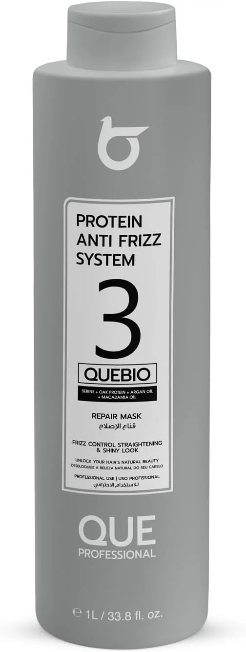 ماسک ترمیم کننده مو کوبیو ۱ لیتری | ماسک موی حرفه ای برای موهای وز، رنگ شده و ضعیف | حاوی پروتئین ها و روغن های طبیعی برای بستن کوتیکول ها و بازگرداندن لطافت | مرحله 3