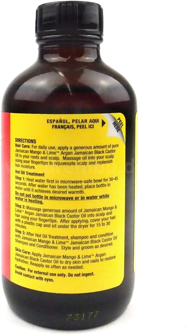 روغن کرچک سیاه جامائیکایی انبه و لیمو آرگان 4oz روغن کرچک سیاه جامائیکایی انبه و لیمو آرگان 4oz