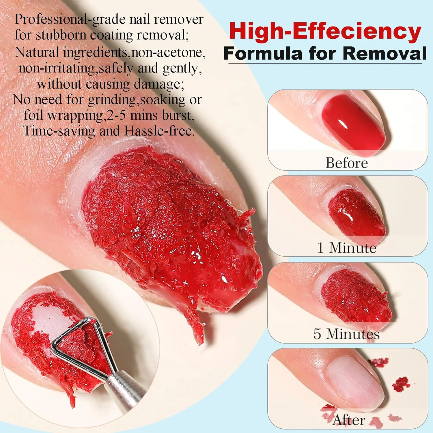 محلول پاک کننده لاک ژل، کیت پاک کننده ژل شامل روغن کوتیکول و ابزار پاک کننده لاک بدون نیاز به خیساندن یا پیچیدن، لاک ژل را در 2-5 دقیقه پاک می کند محلول پاک کننده لاک ژل، کیت پاک کننده ژل شامل روغن کوتیکول و ابزار پاک کننده لاک بدون نیاز به خیساندن یا پیچیدن، لاک ژل را در 2-5 دقیقه پاک می کند