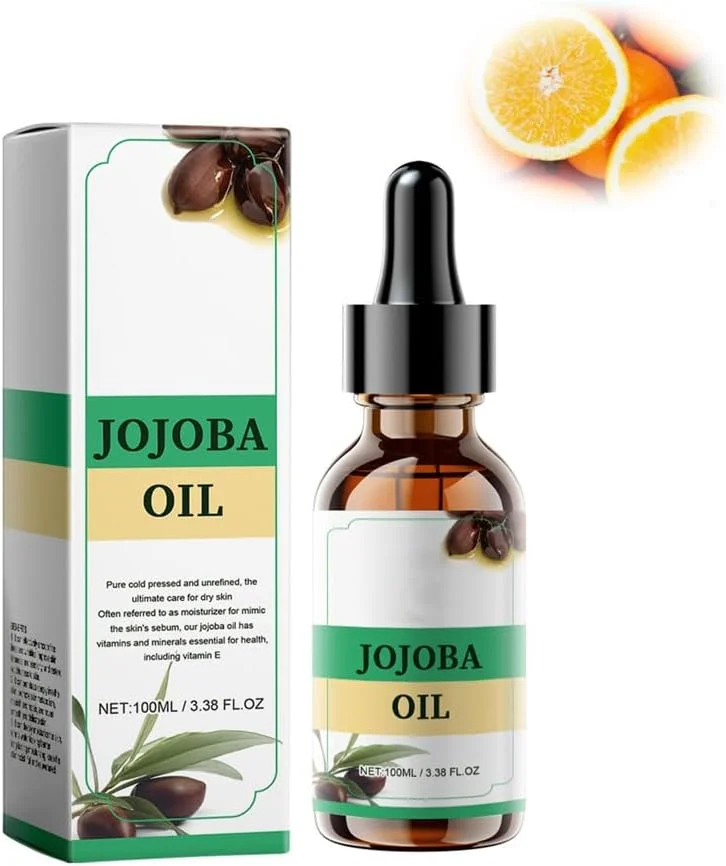 روغن جوجوبا ارگانیک پرس سرد (100 میلی لیتر) - روغن صورت و بدن ضد چروک و سفت کننده پوست، روغن ضروری آبرسان برای مراقبت از پوست، ماساژ و درمان خطوط ریز