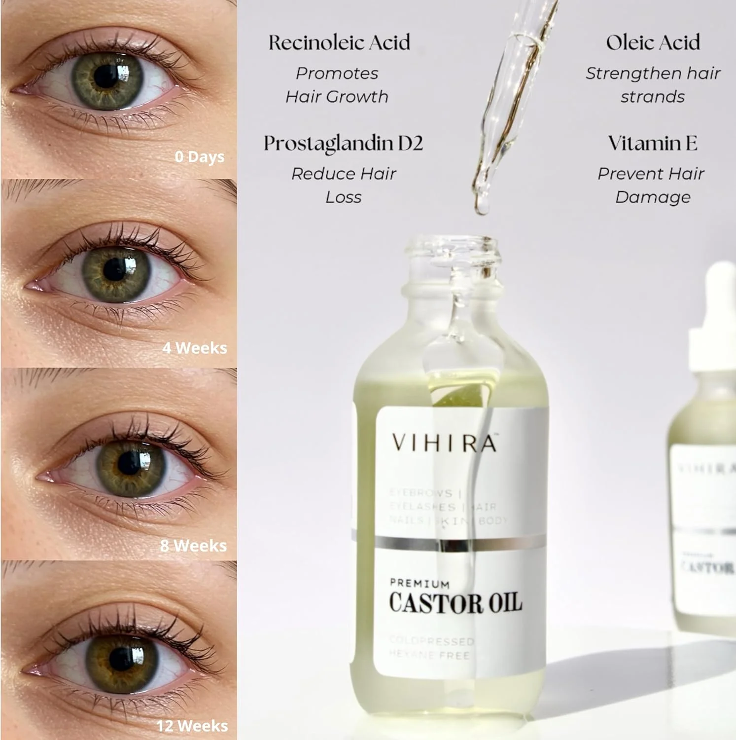 روغن کرچک ارگانیک ممتاز (60 میلی لیتر) پرس سرد 100% خالص فوق بکر و بدون هگزان برای رشد مو، مژه، ابرو، کوتیکول و ناخن روغن کرچک ارگانیک ممتاز (60 میلی لیتر) پرس سرد 100% خالص فوق بکر و بدون هگزان برای رشد مو، مژه، ابرو، کوتیکول و ناخن