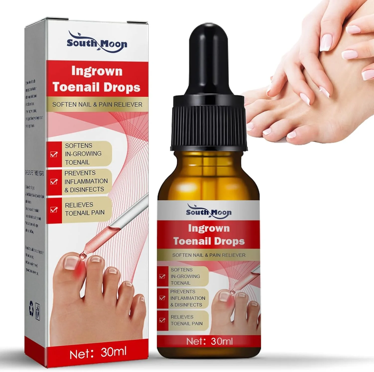 روغن درمان ناخن فرورفته، قطره درمان ناخن فرورفته، روغن مراقبت از کوتیکول برای ناخن های فرورفته، مراقبت و درمان ناخن، درمان قارچ ناخن (30 میلی لیتر)