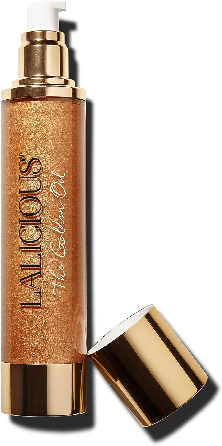 روغن طلایی للیشس - روغن زیبایی مارولا، ماکادمیا و نارگیل درخشان، روغن درخشش و براق کننده بدن با میکای طبیعی (118 میلی لیتر)