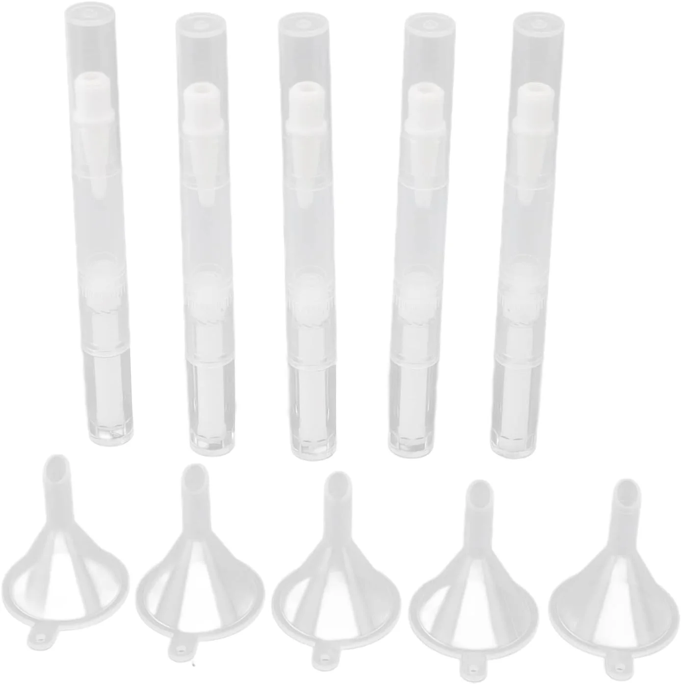 قلم ظرف خالی لوازم آرایشی، اپلیکاتور مایع قابل شارژ 5 عددی، قلم روغن کوتیکول برای لاک ناخن، براق کننده لب، سفید کننده دندان، روغن ضروری قلم ظرف خالی لوازم آرایشی، اپلیکاتور مایع قابل شارژ 5 عددی، قلم روغن کوتیکول برای لاک ناخن، براق کننده لب، سفید کننده دندان، روغن ضروری