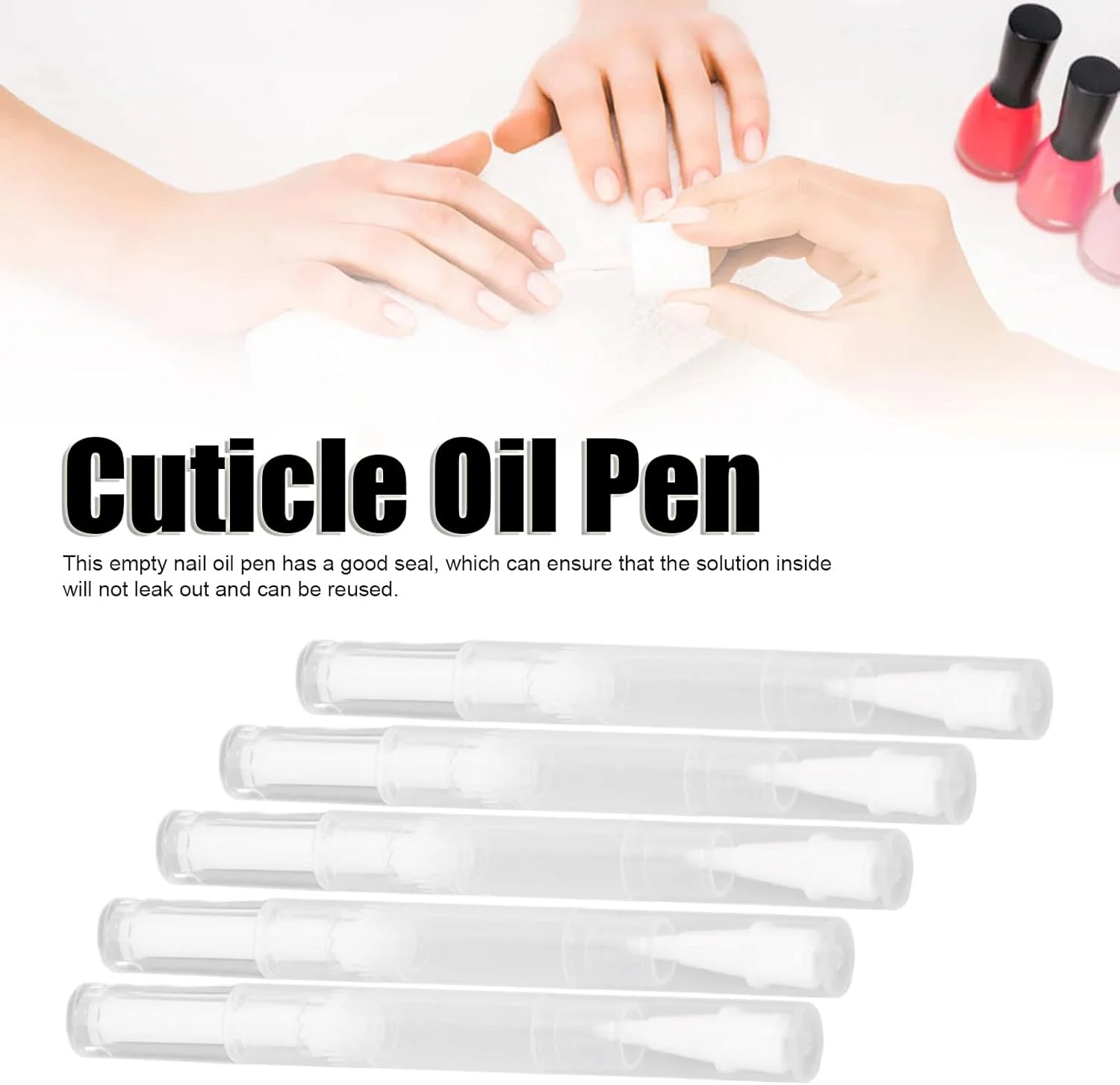 قلم ظرف خالی لوازم آرایشی، اپلیکاتور مایع قابل شارژ 5 عددی، قلم روغن کوتیکول برای لاک ناخن، براق کننده لب، سفید کننده دندان، روغن ضروری قلم ظرف خالی لوازم آرایشی، اپلیکاتور مایع قابل شارژ 5 عددی، قلم روغن کوتیکول برای لاک ناخن، براق کننده لب، سفید کننده دندان، روغن ضروری