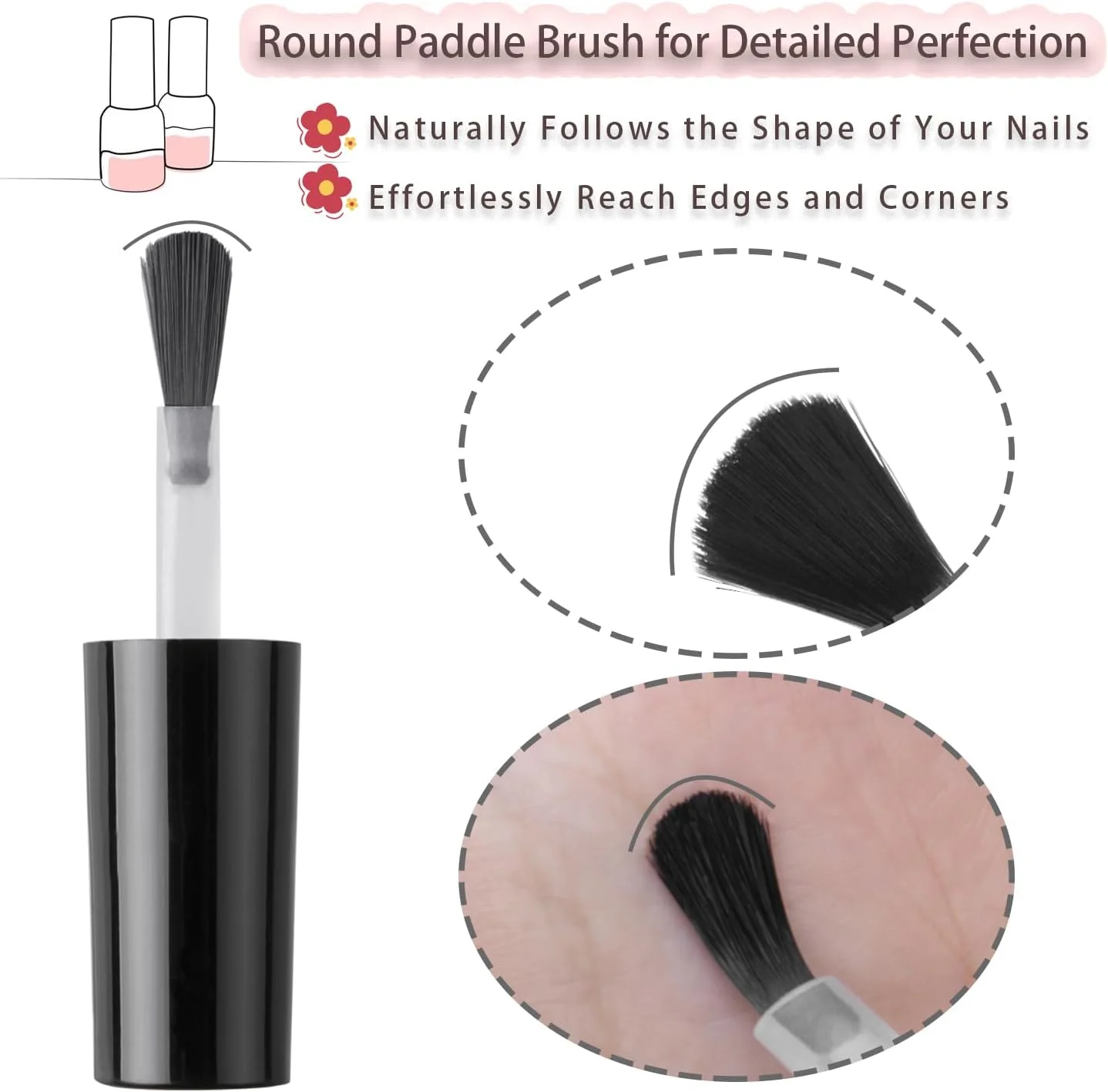 ۶ عدد بطری لاک ناخن قهوه ای خالی با برس گرد، ویال های شیشه ای قابل پر کردن مجدد لاک ناخن خالی با توپ های مخلوط کننده، قیف و درپوش برای روغن کوتیکول ناخن DIY ۶ عدد بطری لاک ناخن قهوه ای خالی با برس گرد، ویال های شیشه ای قابل پر کردن مجدد لاک ناخن خالی با توپ های مخلوط کننده، قیف و درپوش برای روغن کوتیکول ناخن DIY