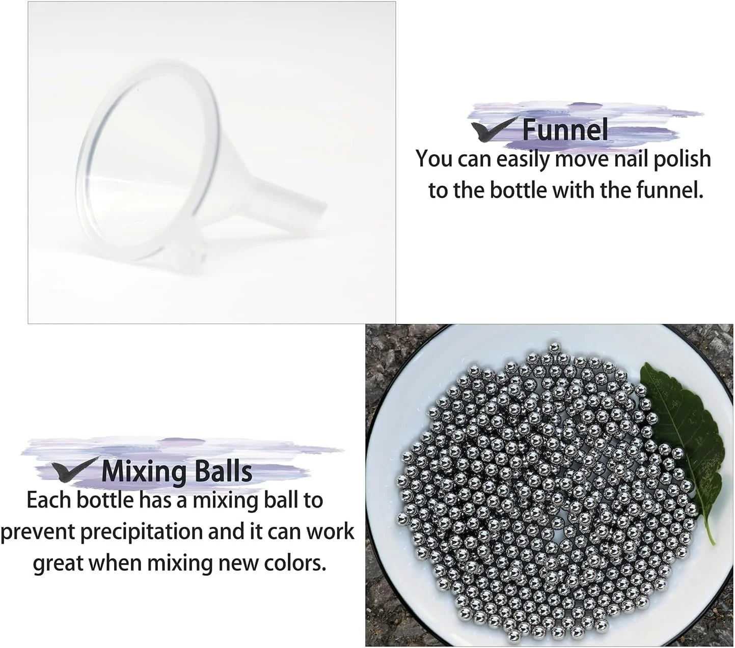 ۶ عدد بطری لاک ناخن قهوه ای خالی با برس گرد، ویال های شیشه ای قابل پر کردن مجدد لاک ناخن خالی با توپ های مخلوط کننده، قیف و درپوش برای روغن کوتیکول ناخن DIY ۶ عدد بطری لاک ناخن قهوه ای خالی با برس گرد، ویال های شیشه ای قابل پر کردن مجدد لاک ناخن خالی با توپ های مخلوط کننده، قیف و درپوش برای روغن کوتیکول ناخن DIY