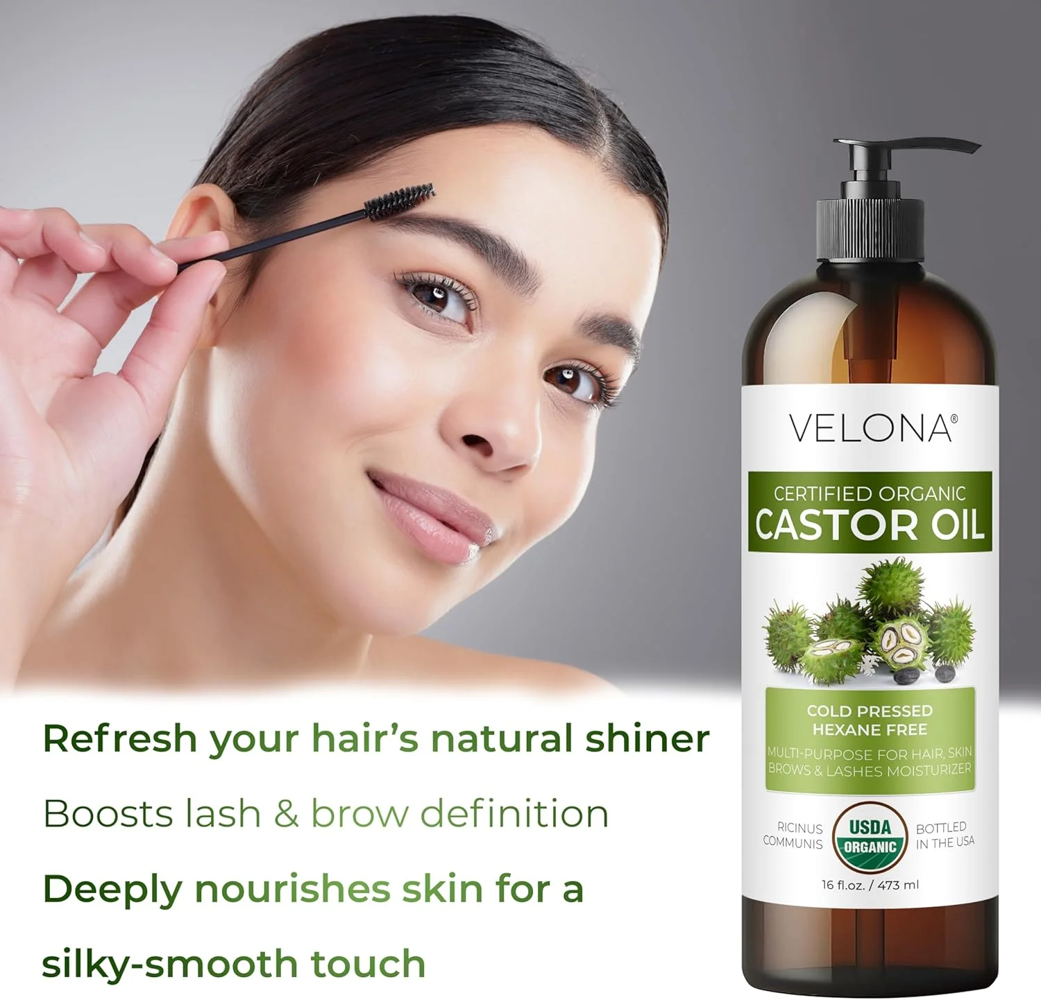 روغن کرچک ارگانیک تایید شده USDA ولونا - 1 گالن / 128 اونس مایع | برای مو، تقویت مژه ها، ابروها | پرس سرد، روغن طبیعی، درجه USP | بدون هگزان روغن کرچک ارگانیک تایید شده USDA ولونا - 1 گالن / 128 اونس مایع | برای مو، تقویت مژه ها، ابروها | پرس سرد، روغن طبیعی، درجه USP | بدون هگزان