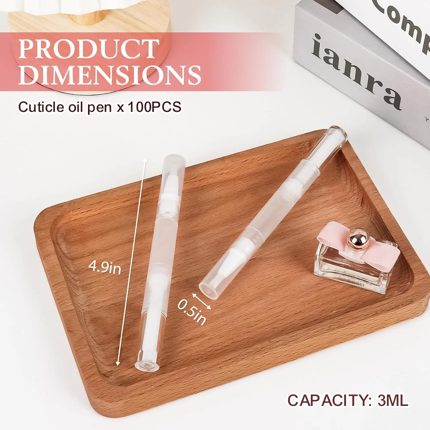 ۱۰۰ عدد قلم روغن کوتیکول خالی، قلم های پیچشی شفاف ۳ میلی لیتری، قلم روغن ناخن خالی با برس نوک خوشنویسی برای استفاده دقیق، ظرف براق کننده لب ۱۰۰ عدد قلم روغن کوتیکول خالی، قلم های پیچشی شفاف ۳ میلی لیتری، قلم روغن ناخن خالی با برس نوک خوشنویسی برای استفاده دقیق، ظرف براق کننده لب