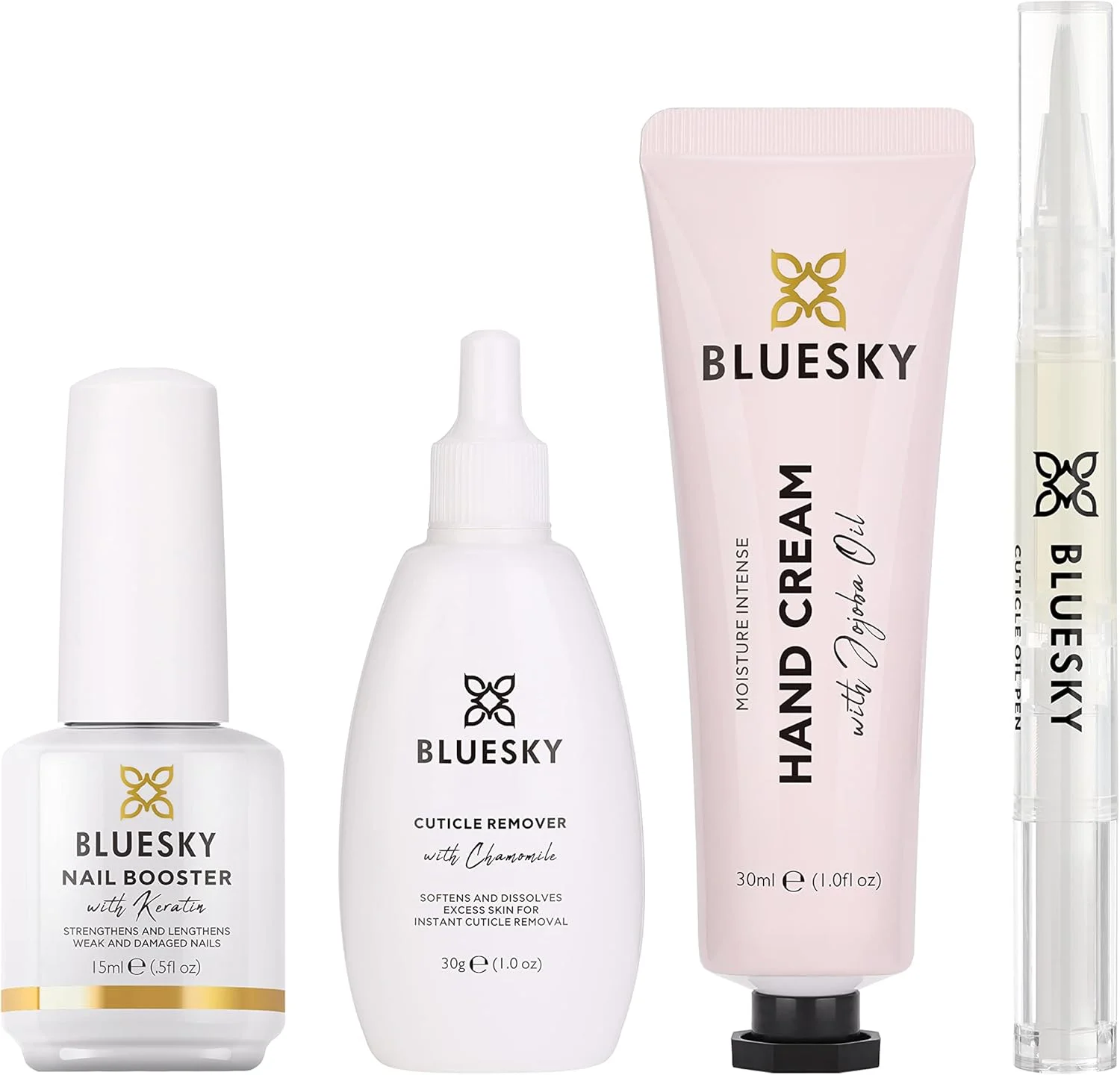 مجموعه مراقبت از دست و ناخن Bluesky، فرمول طبیعی، کرم دست، قلم روغن کوتیکول، از بین برنده کوتیکول، روغن ناخن مجموعه مراقبت از دست و ناخن Bluesky، فرمول طبیعی، کرم دست، قلم روغن کوتیکول، از بین برنده کوتیکول، روغن ناخن