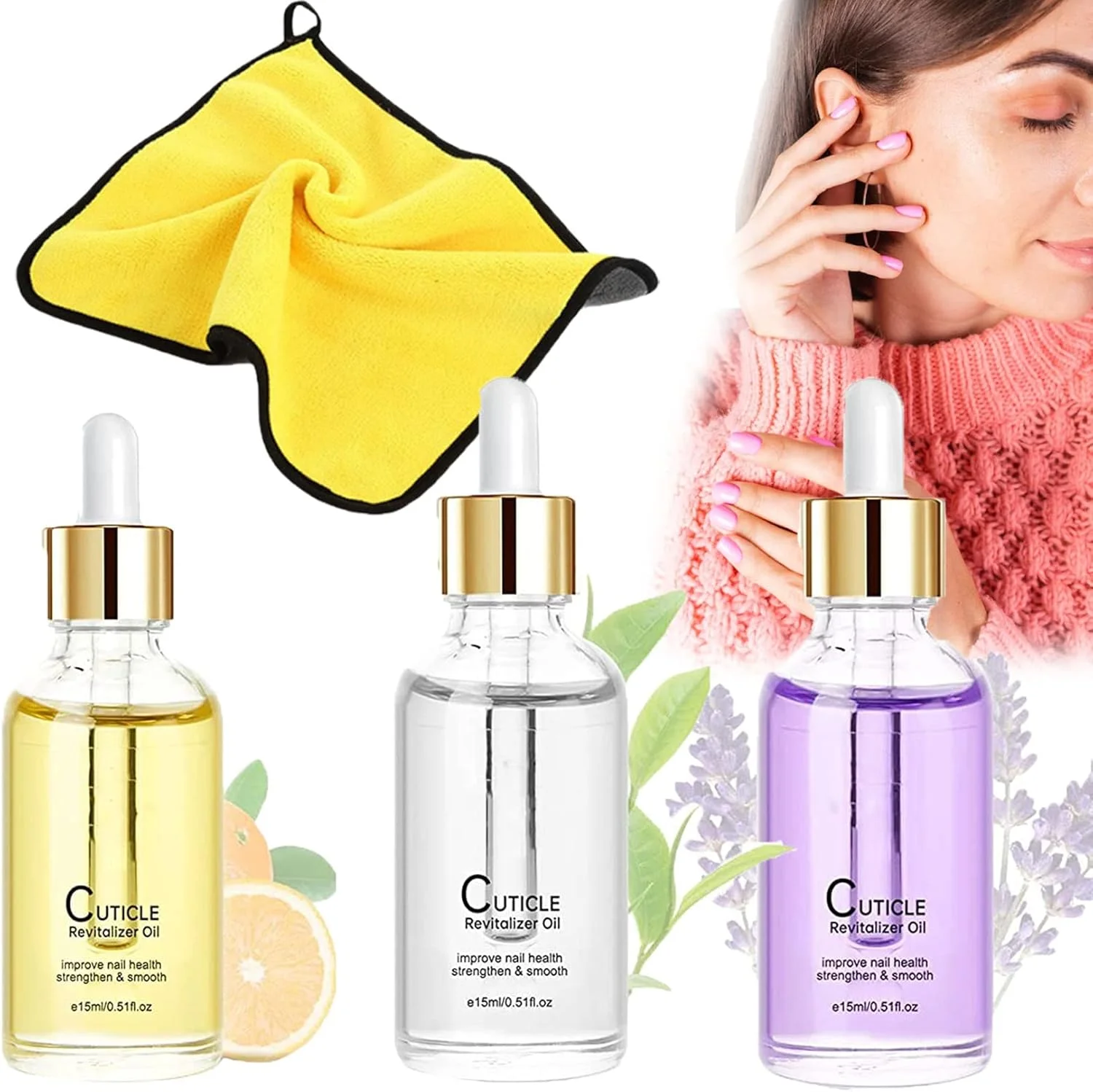 روغن تقویت کننده کوتیکول ناخن غنی از ویتامین Oveallgo™، روغن تقویت کننده ناخن غنی از ویتامین CC™، ترویج رشد سریع ناخن (چند رنگ)