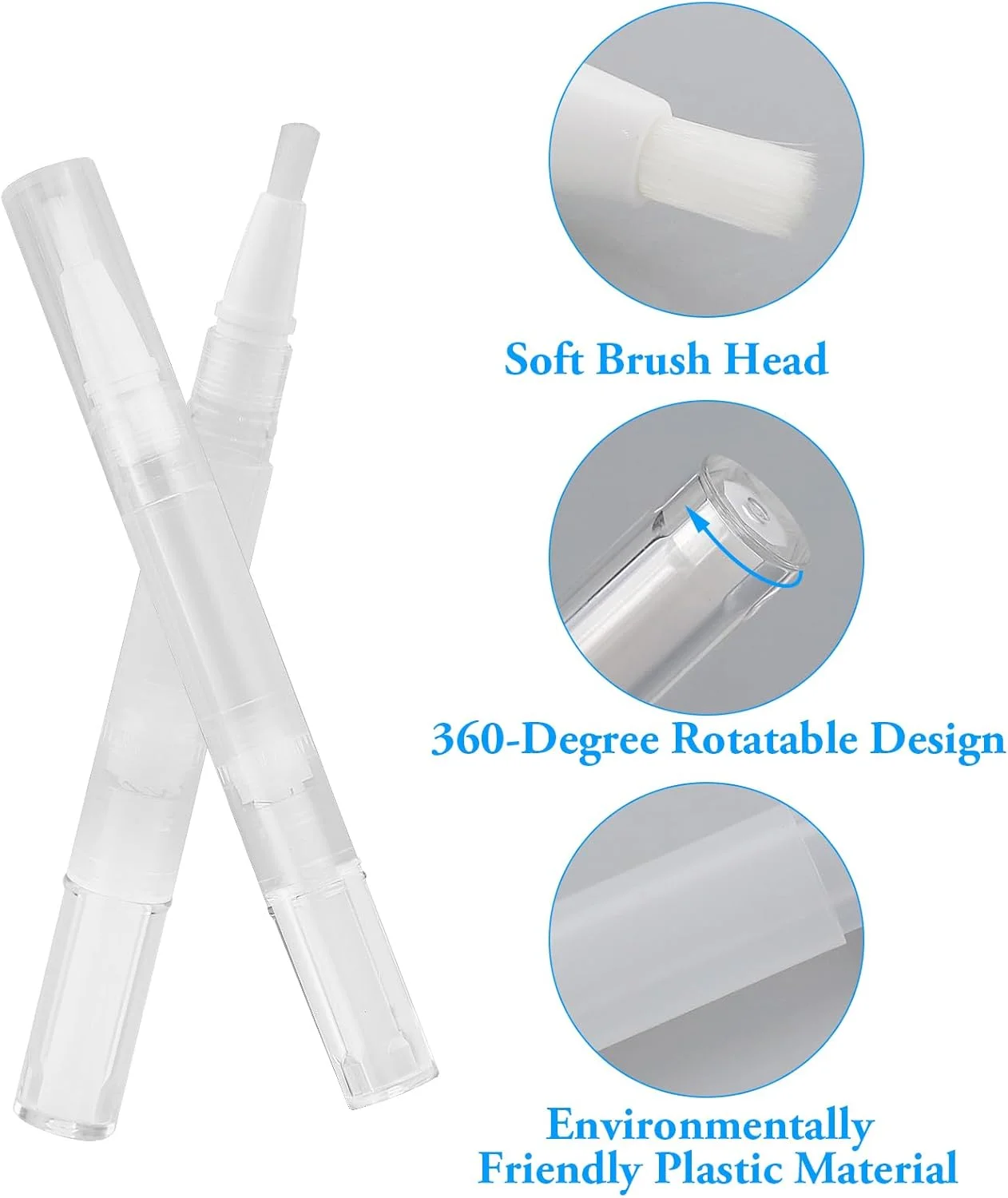 ۲۰ عدد قلم پیچی شفاف، قلم روغن ناخن ۳ میلی لیتری با نوک برس، اپلیکاتور ظرف آرایشی روغن کوتیکول خالی برای براق کننده لب قابل شارژ، لاک ناخن، مایع رشد مژه و غیره ۲۰ عدد قلم پیچی شفاف، قلم روغن ناخن ۳ میلی لیتری با نوک برس، اپلیکاتور ظرف آرایشی روغن کوتیکول خالی برای براق کننده لب قابل شارژ، لاک ناخن، مایع رشد مژه و غیره