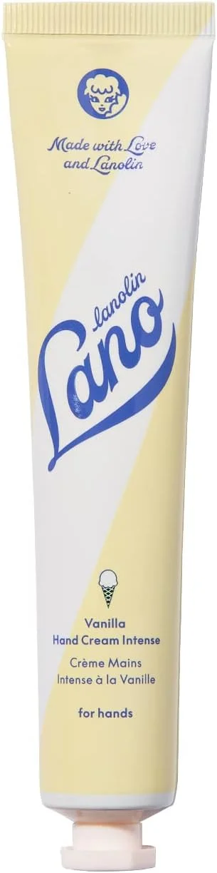 کرم دست لانو لیپس - لوسیون لانو با کره شی و ویتامین ای - کرم کوتیکول و دست برای دست های خشک و ترک خورده - بدون تست حیوانی، تست شده توسط متخصص پوست - وانیلی (50 میلی لیتر)