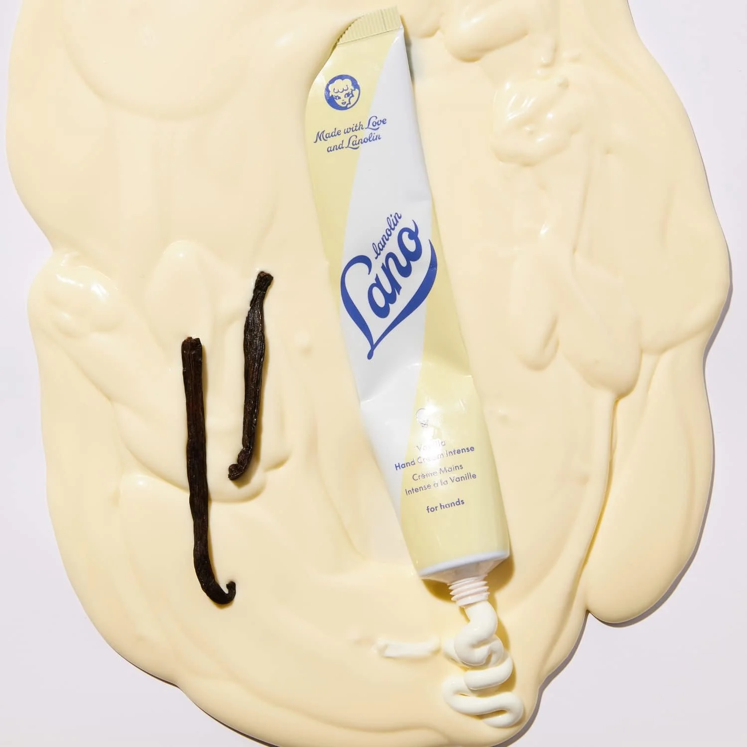 کرم دست لانو لیپس - لوسیون لانو با کره شی و ویتامین ای - کرم کوتیکول و دست برای دست های خشک و ترک خورده - بدون تست حیوانی، تست شده توسط متخصص پوست - وانیلی (50 میلی لیتر)